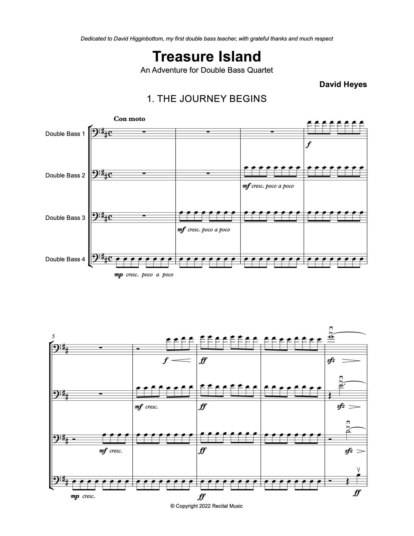 David Heyes: The Legends Collection for Beginner Bass Quartet
