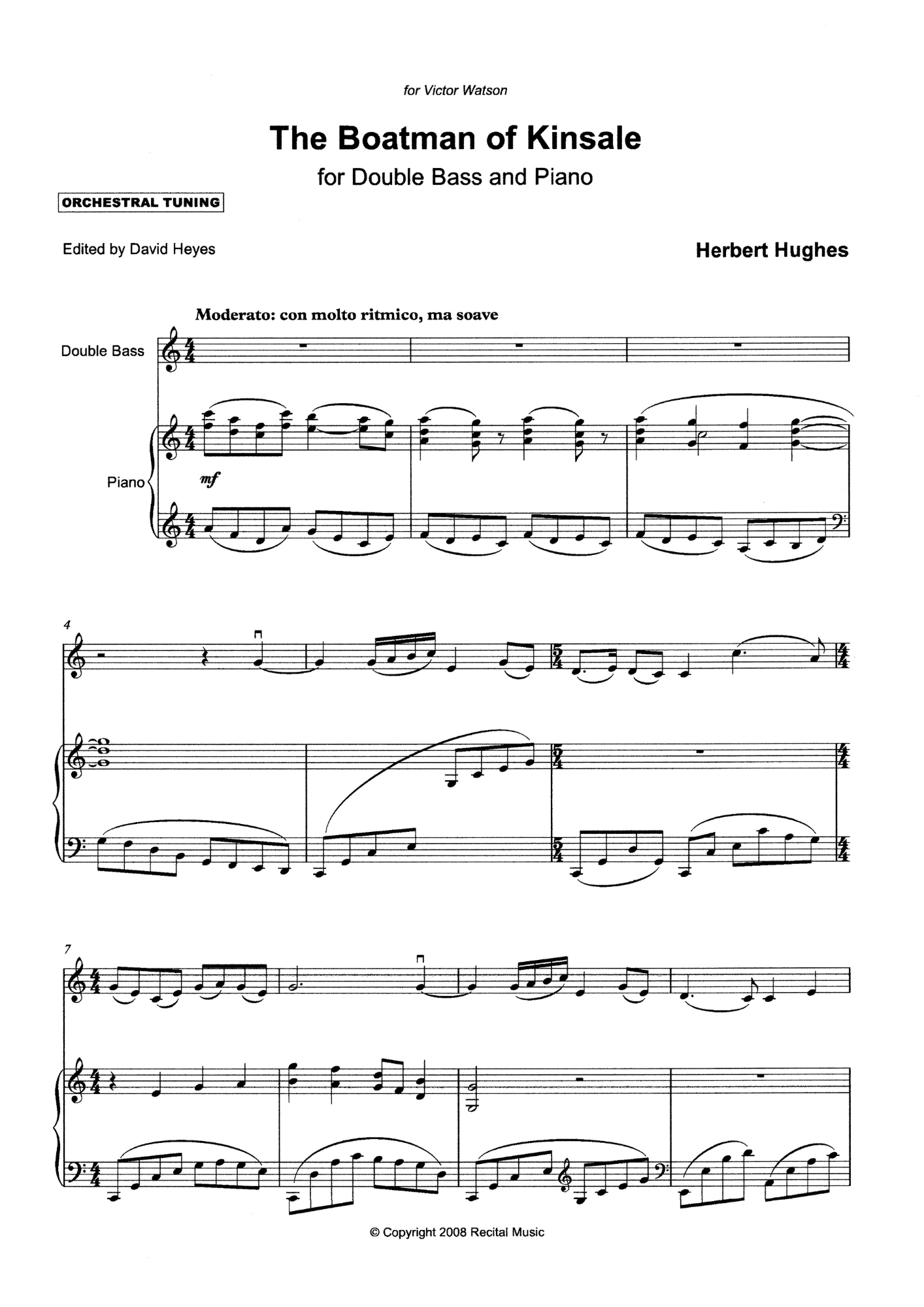 Heritage Series Book 5 for double bass & piano (arr. Heyes)