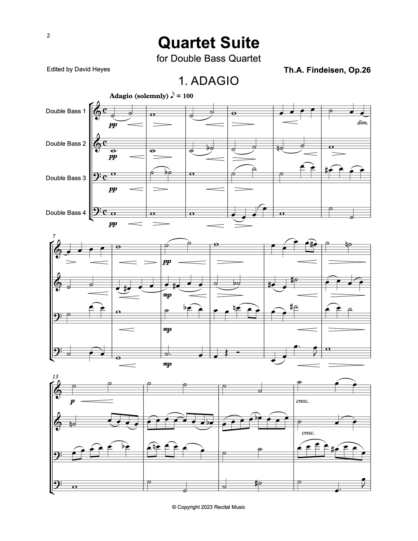 Heritage Bass Quartet Bundle