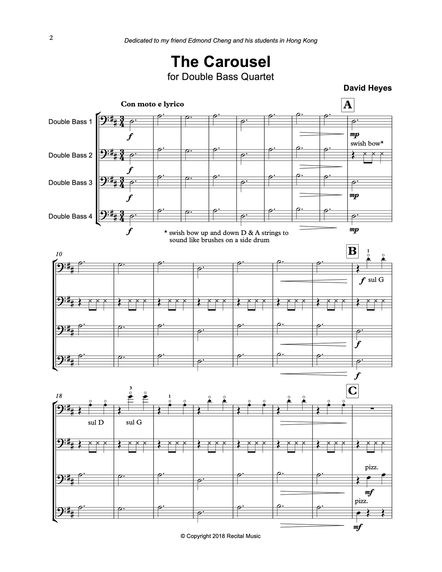 David Heyes: The Legends Collection for Beginner Bass Quartet