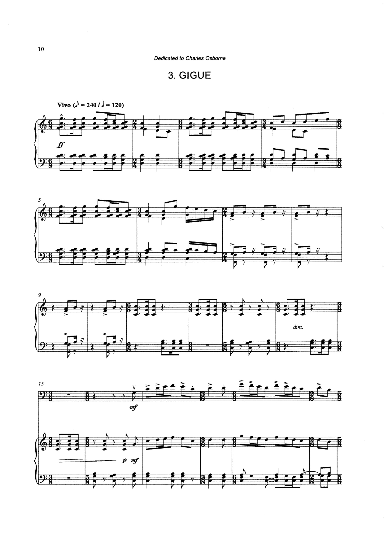 Eric Funk: Dance Suite Op.95 for double bass & piano