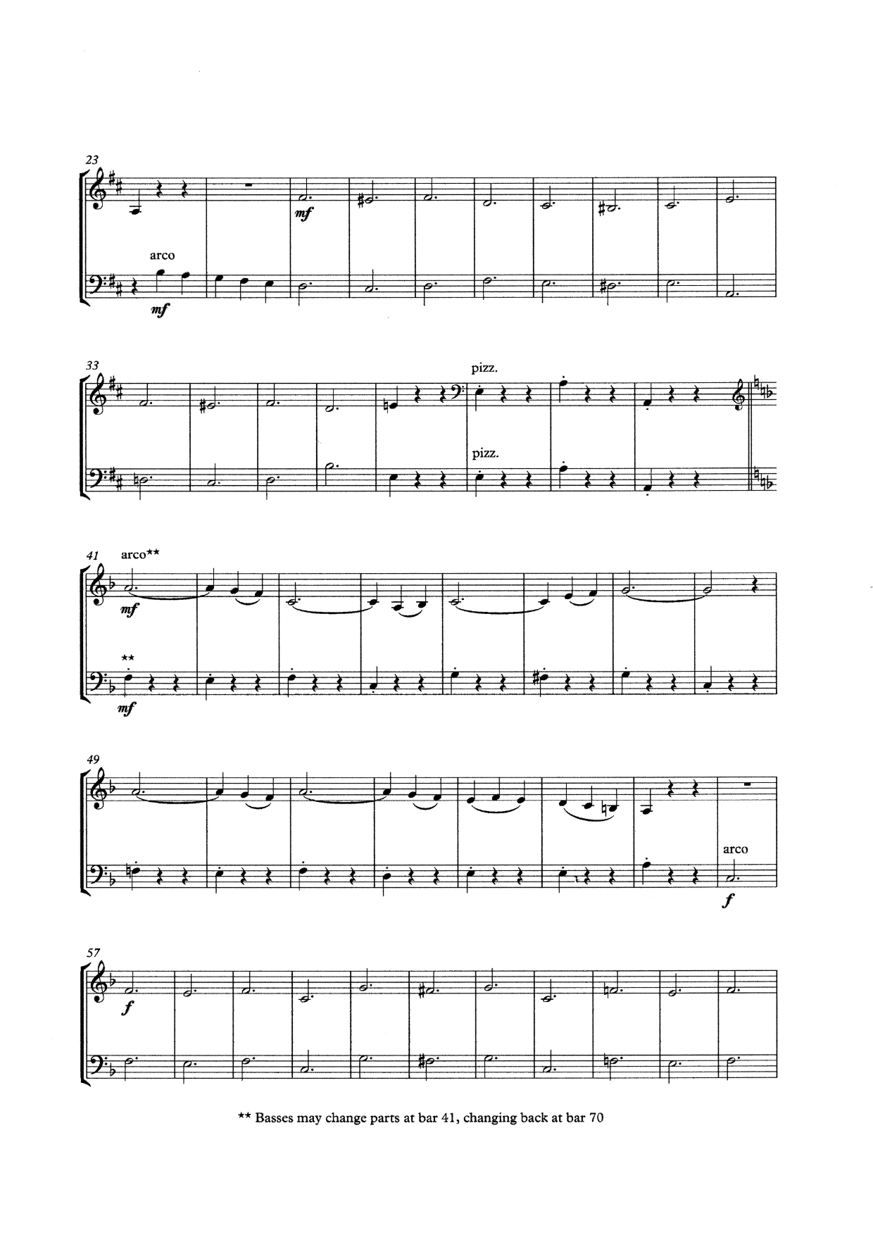 Humphrey Clucas: Valse Caprice for 2 double basses & piano