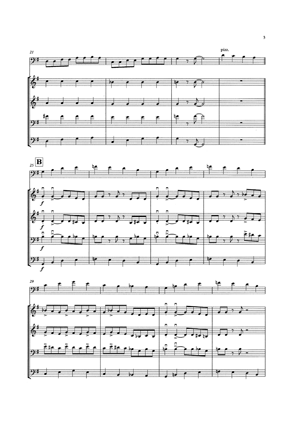 Sébastien Beliah: Boogie Basses for solo double bass & double bass quartet