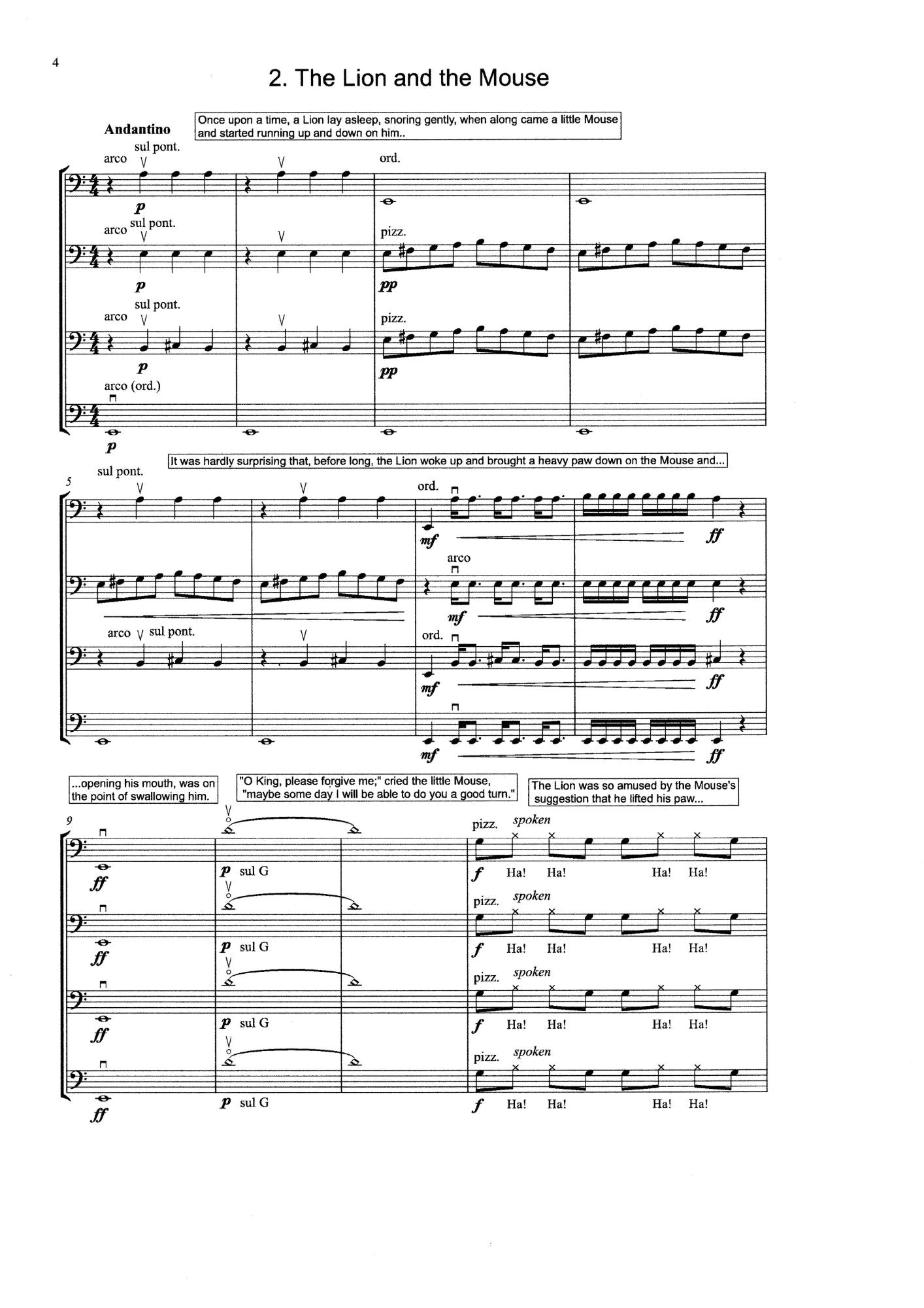 Beginner Double Bass Quartet Bundle
