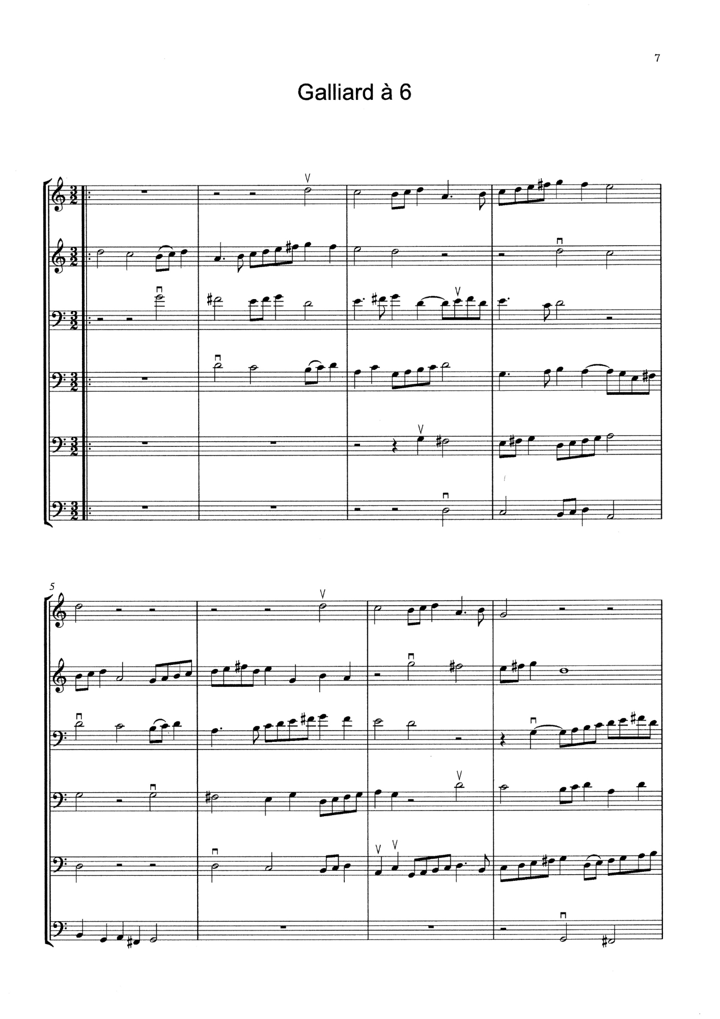 Orlando Gibbons: Pavan & Galliard for double bass sextet