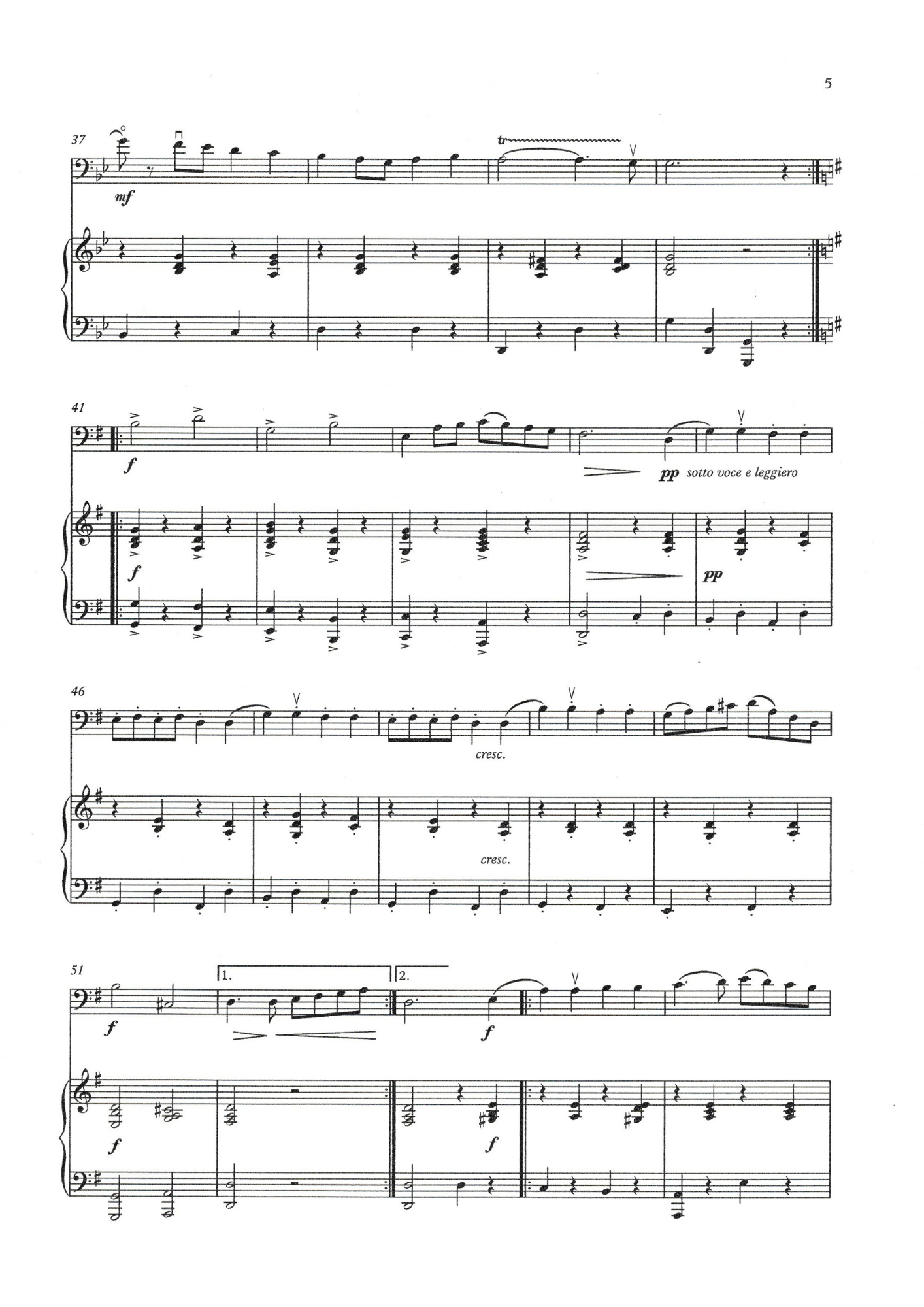 Gabriel-Marie: La Cinquantaine for Double Bass & Piano (arr. David Heyes)