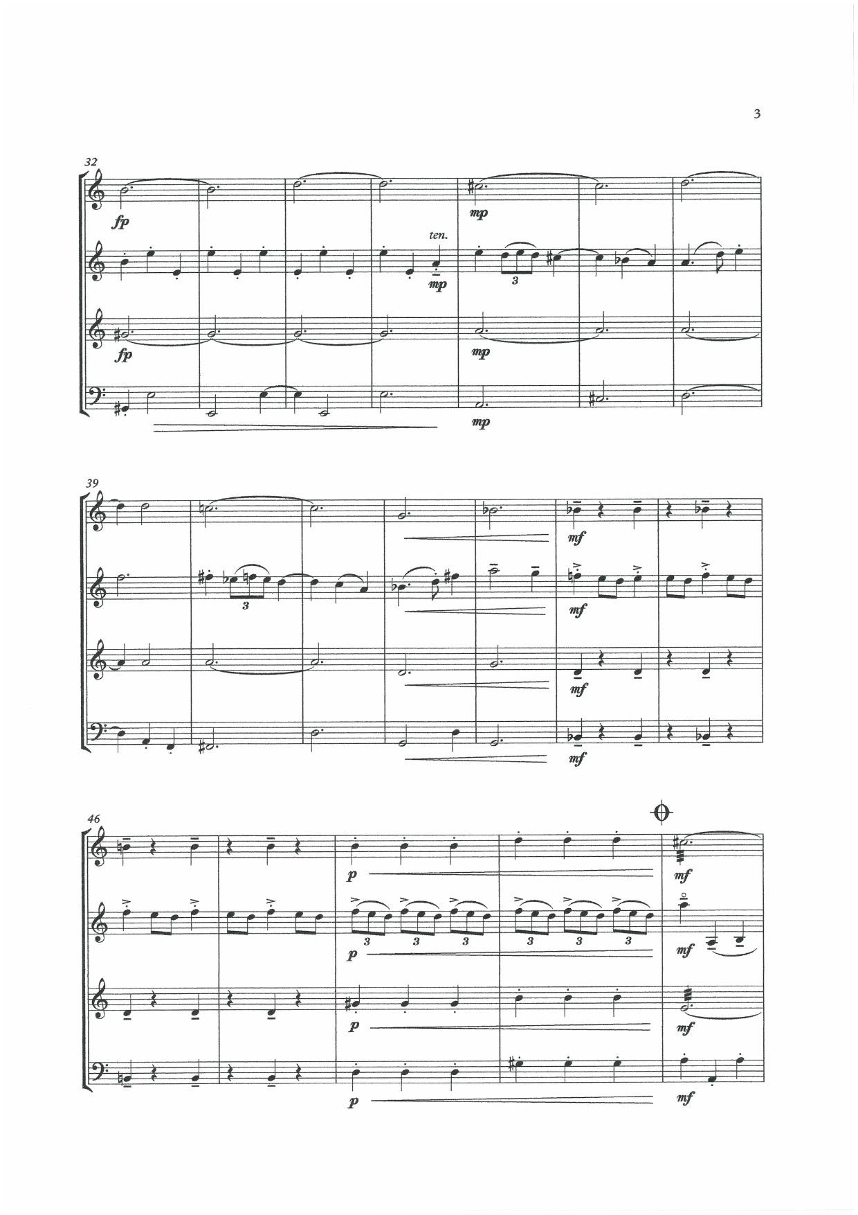 Simón García: Spanish Sounds for an American Friend for double bass quartet