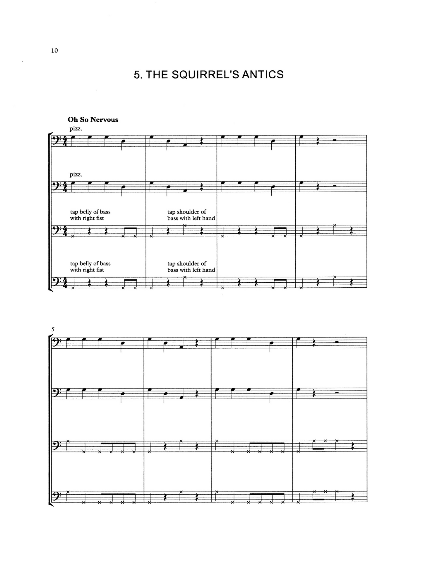 Michael Montgomery: Scenes Around My Neighbourhood - 12 Pieces for Beginner Double Bass Quartet