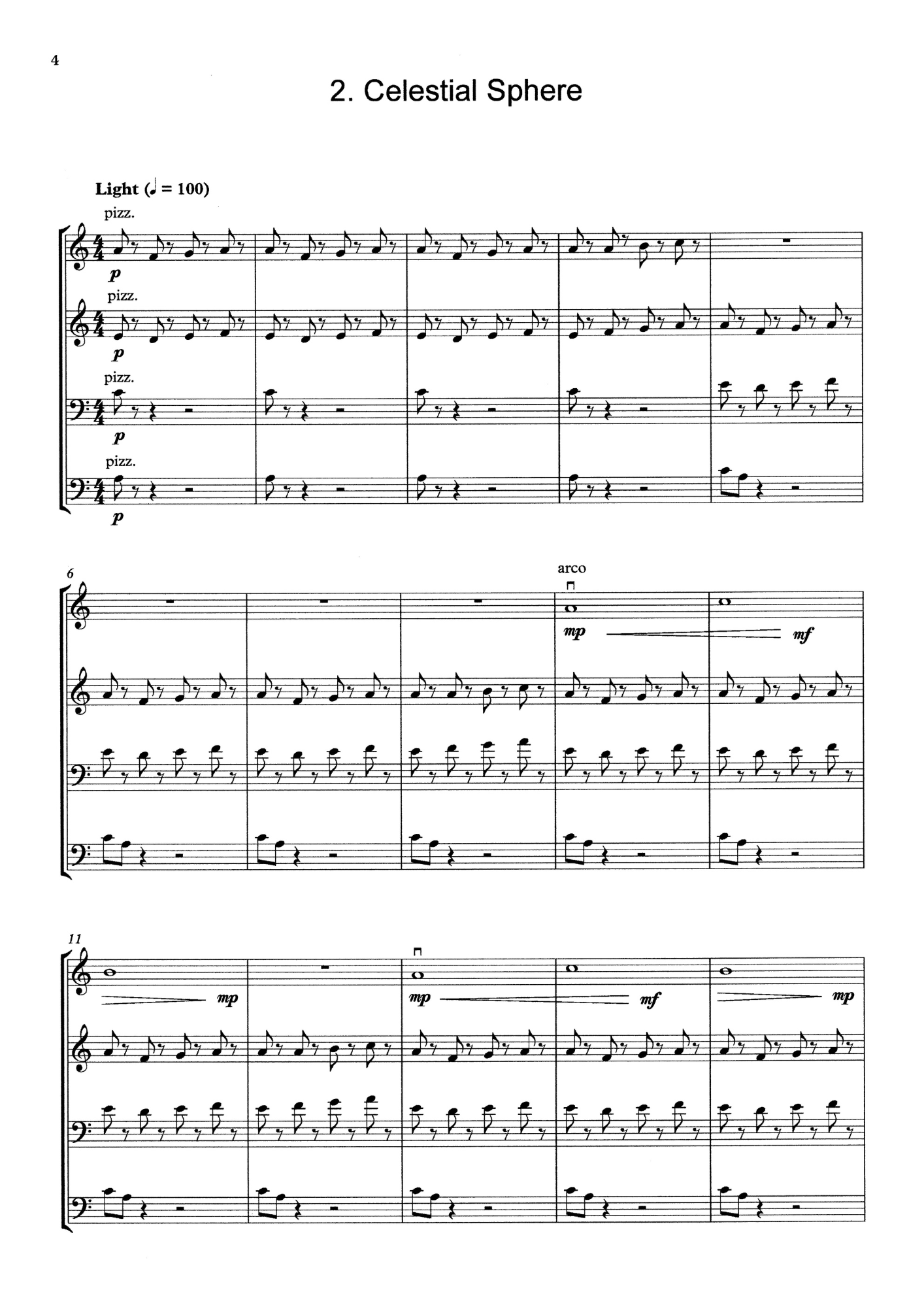 Sarah Clevely: COSMOS - a Four Piece Suite for double bass quartet