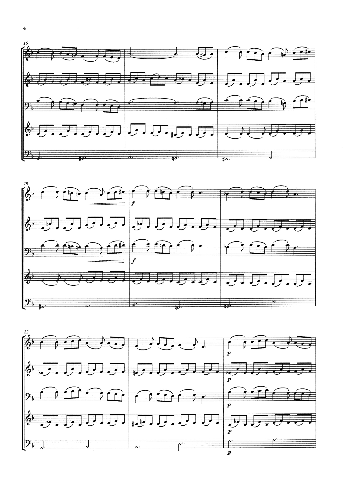 Miloslav Gajdos: Chanson Triste for double bass quintet