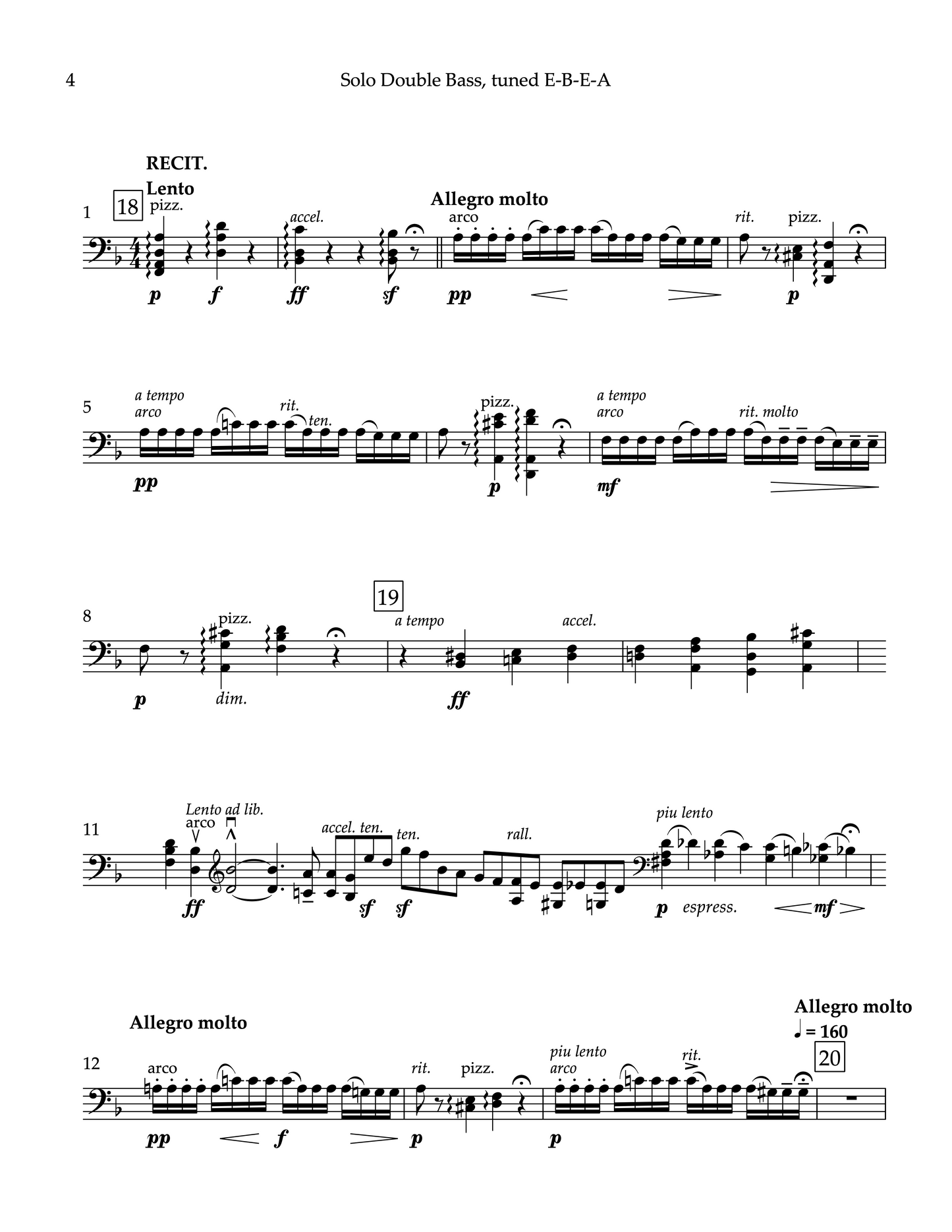 Edward Elgar: Cello Concerto in E minor, Op. 85 (arr. Michael Kurth for double bass)