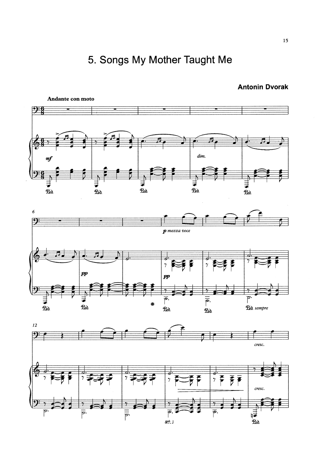 The Complete Bass Clef Solos for double bass & piano (ed. David Heyes)