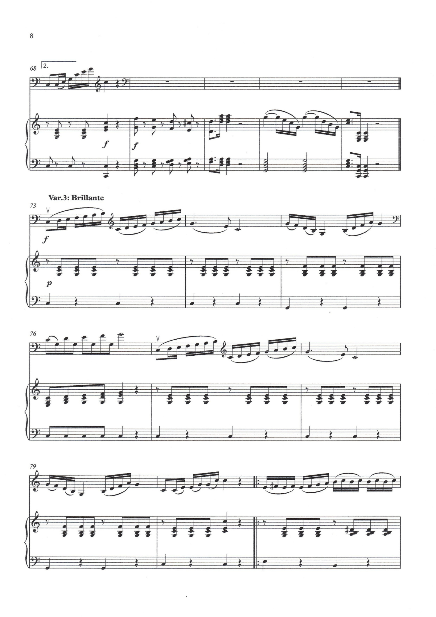 Charles Dancla: Air Varie on a theme of Mercadante for double bass & piano (arr. David Heyes)