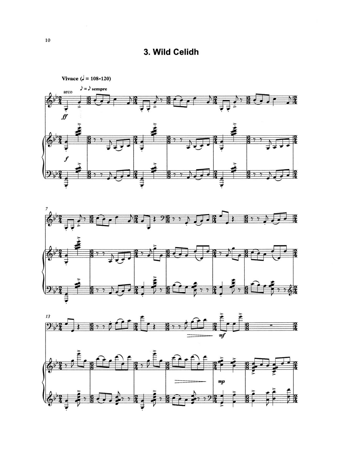 Tony Osborne: Moving On Again! for double bass & piano