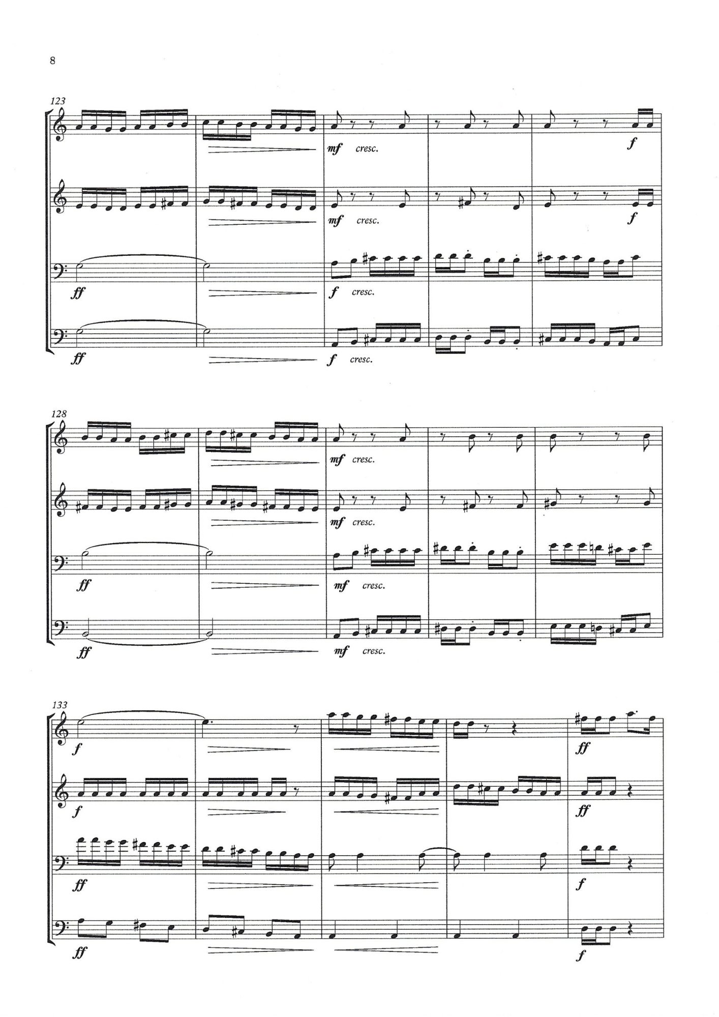 Tony Osborne: True Grit for double bass quartet