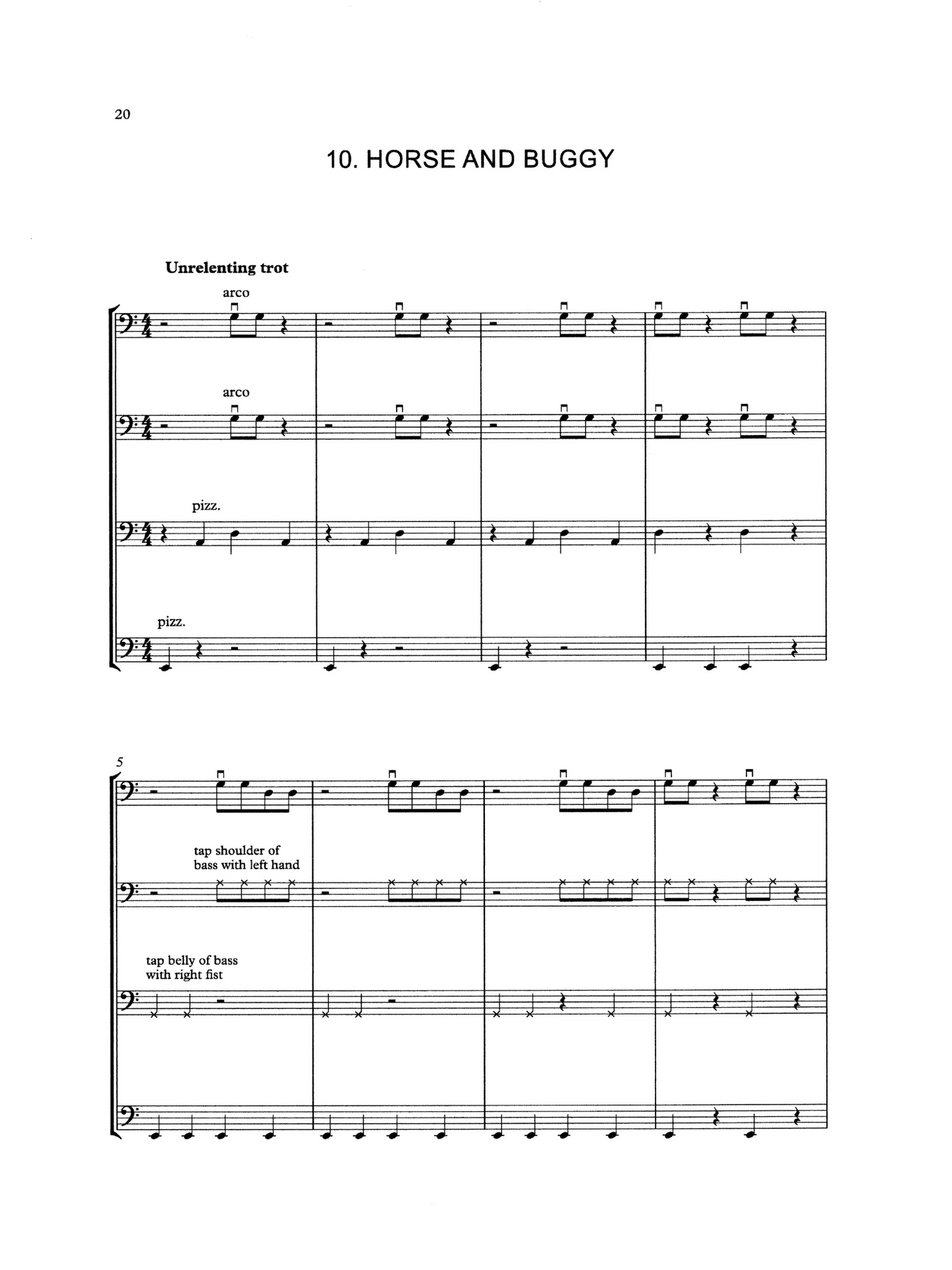 Michael Montgomery: Scenes Around My Neighbourhood - 12 Pieces for Beginner Double Bass Quartet