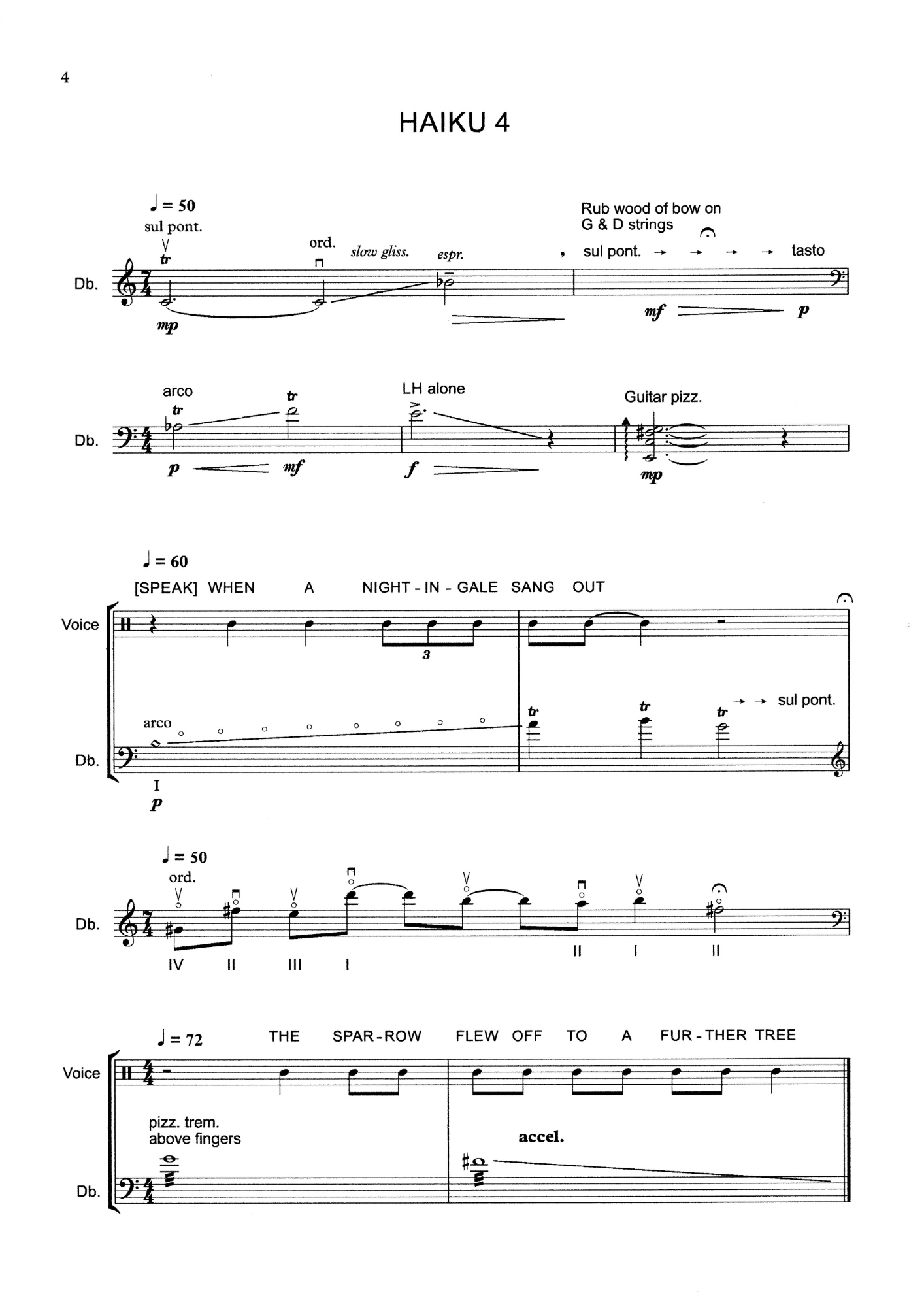 Bert's Bass Book for Unaccompanied Double Bass