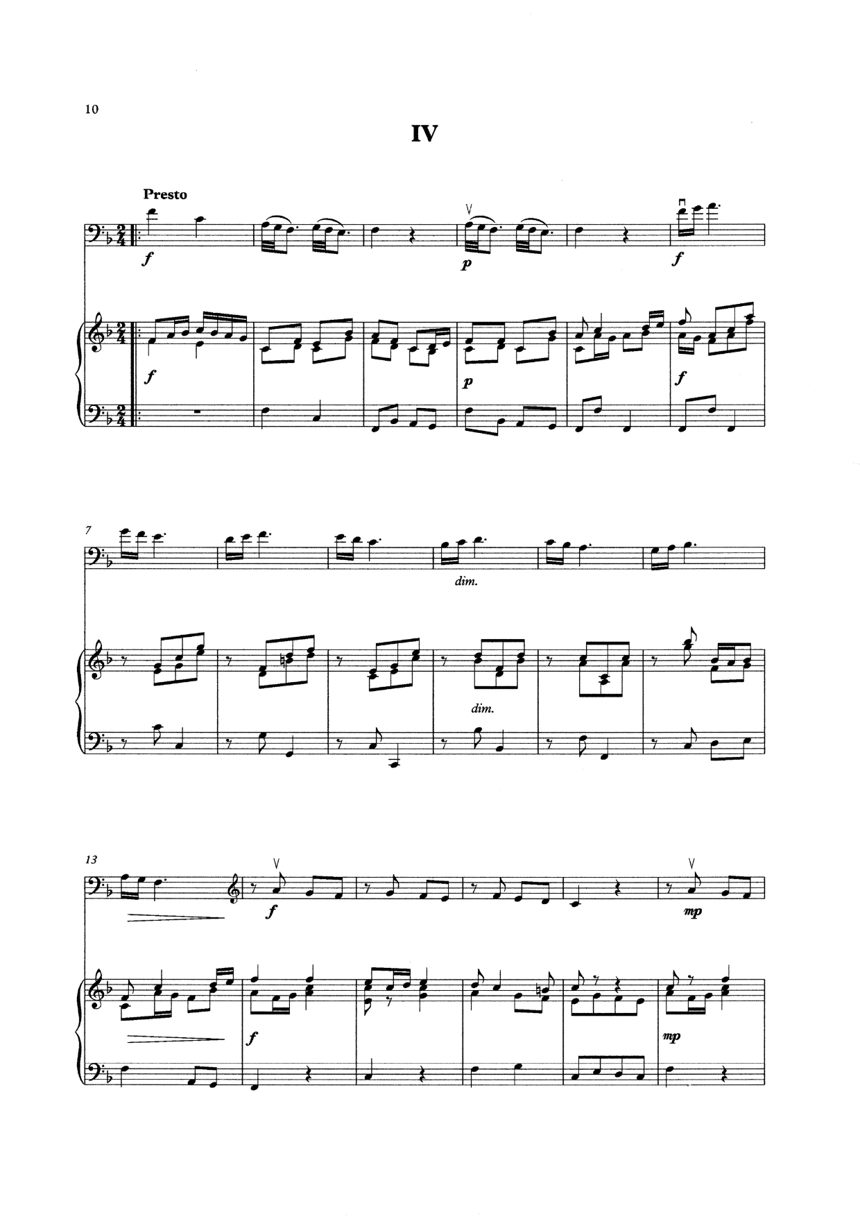 G.B. Pergolesi: Sinfonia for double bass & piano (ed. Heyes)