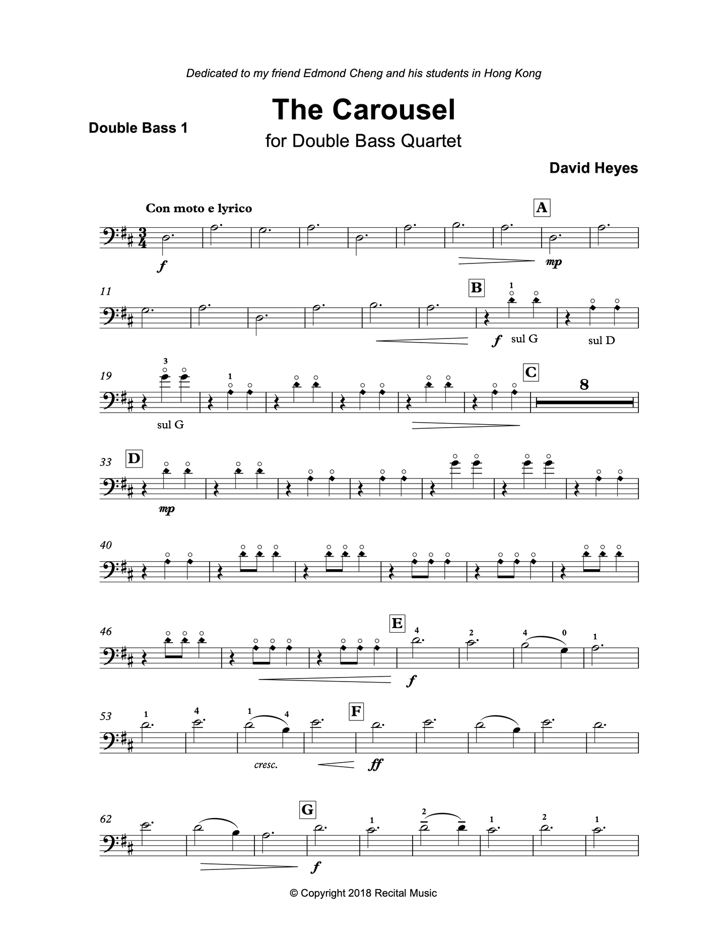 David Heyes: The Legends Collection for Beginner Bass Quartet