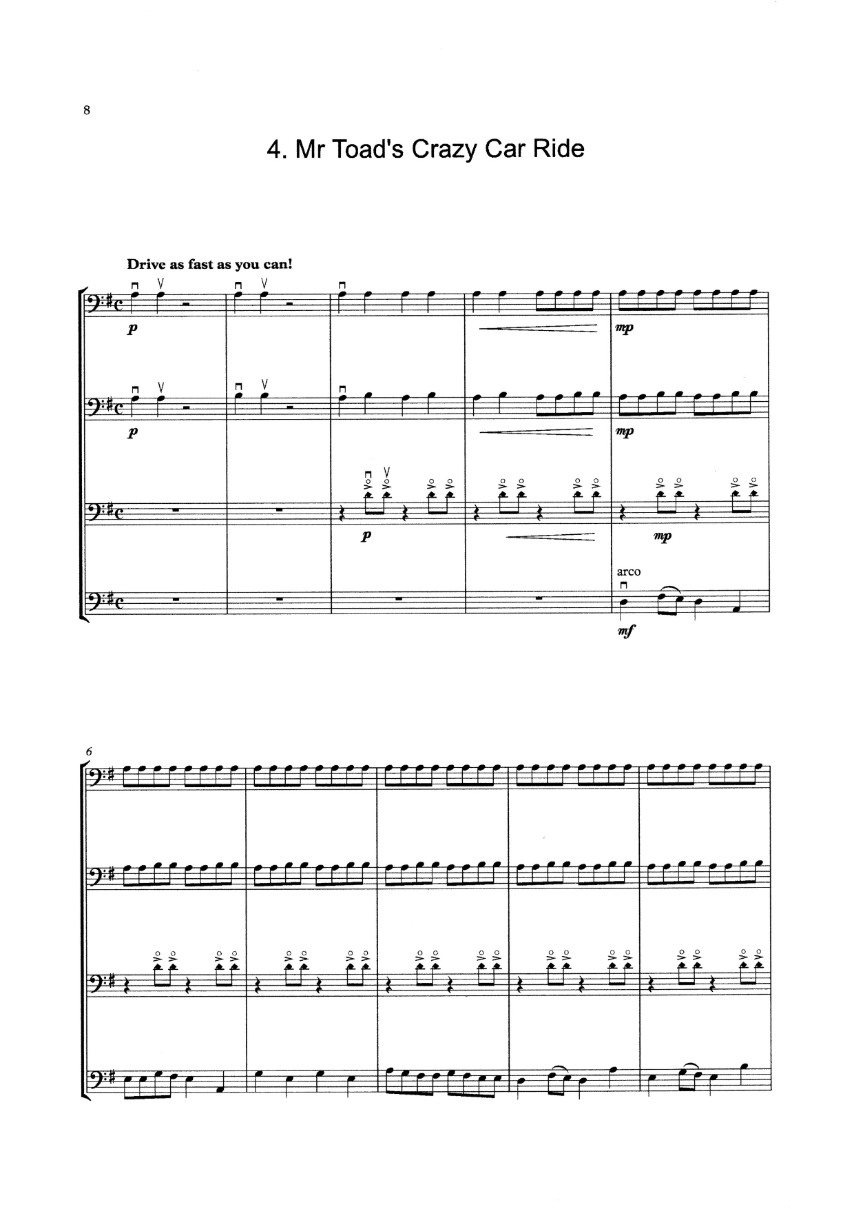 Beginner Double Bass Quartet Bundle