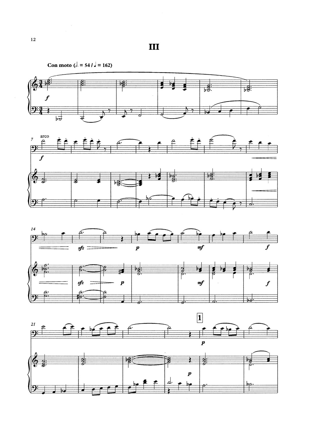 Armand Russell: Lyric Sonata for double bass & piano