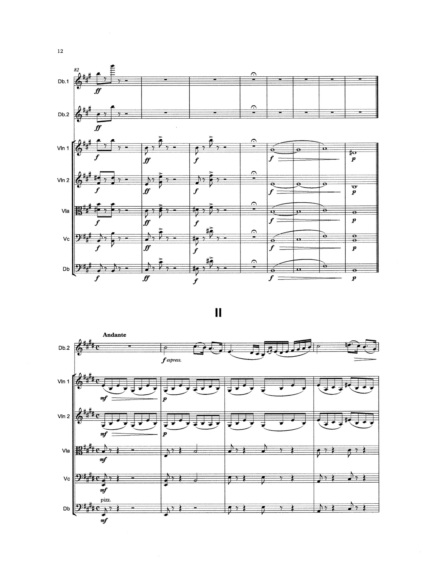Bottesini: Passione Amorosa for 2 Double Basses & String Orchestra (solo tuning) - arr. Heyes