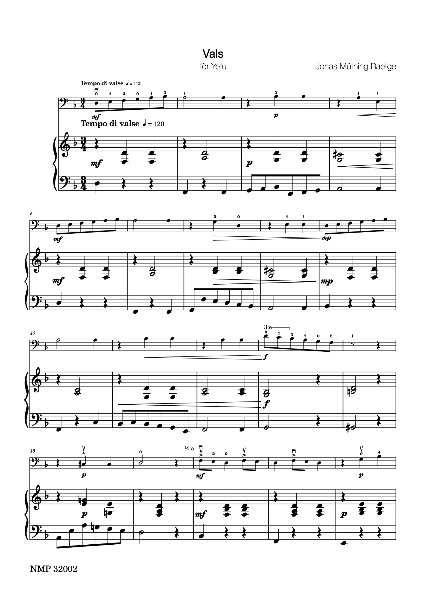 Jonas Baetge: Basso Nova, beginner pieces for double bass duet and double bass & piano