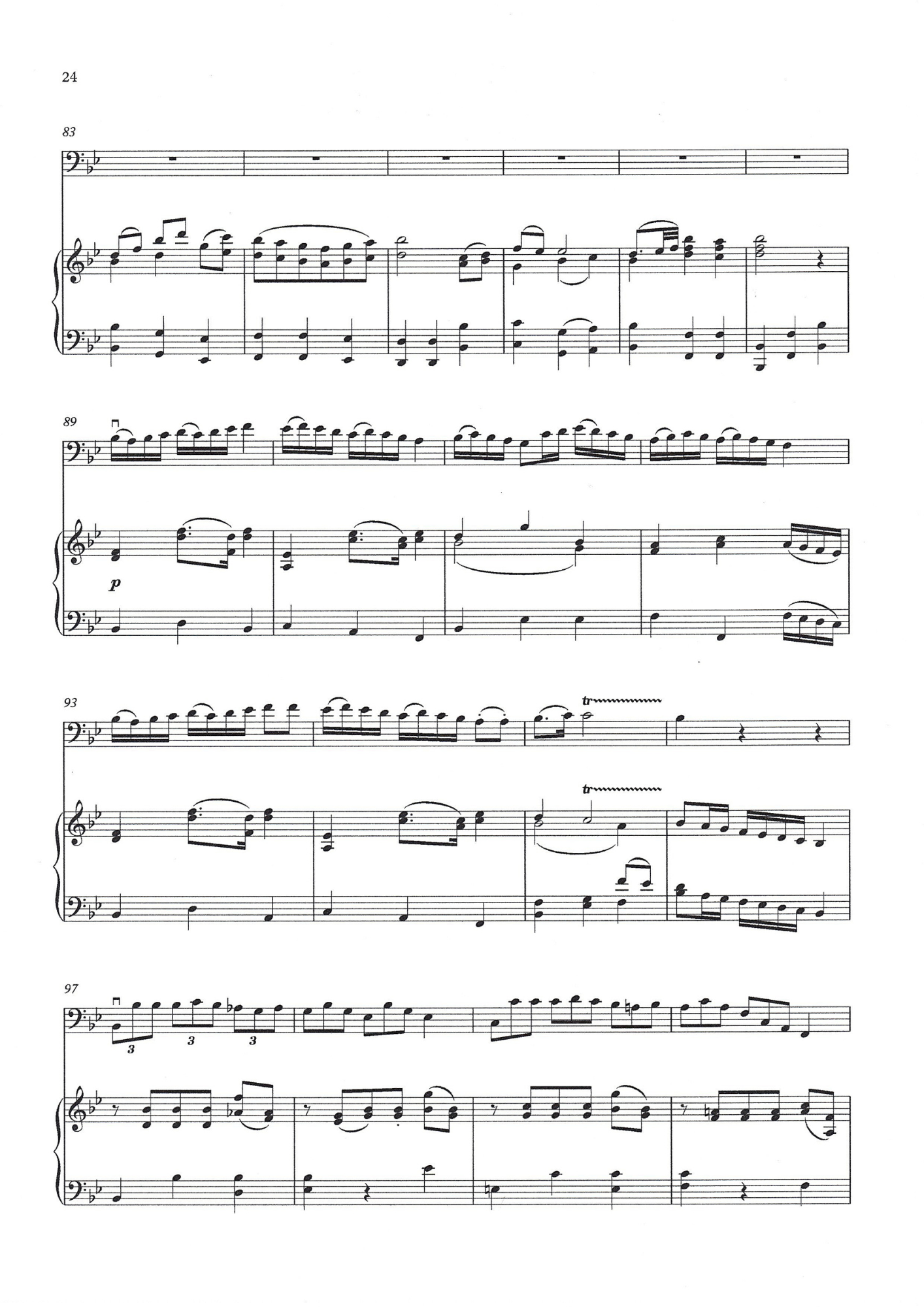 W.A. Mozart: Bassoon Concerto in B flat major for double bass & piano (arr. Heyes)
