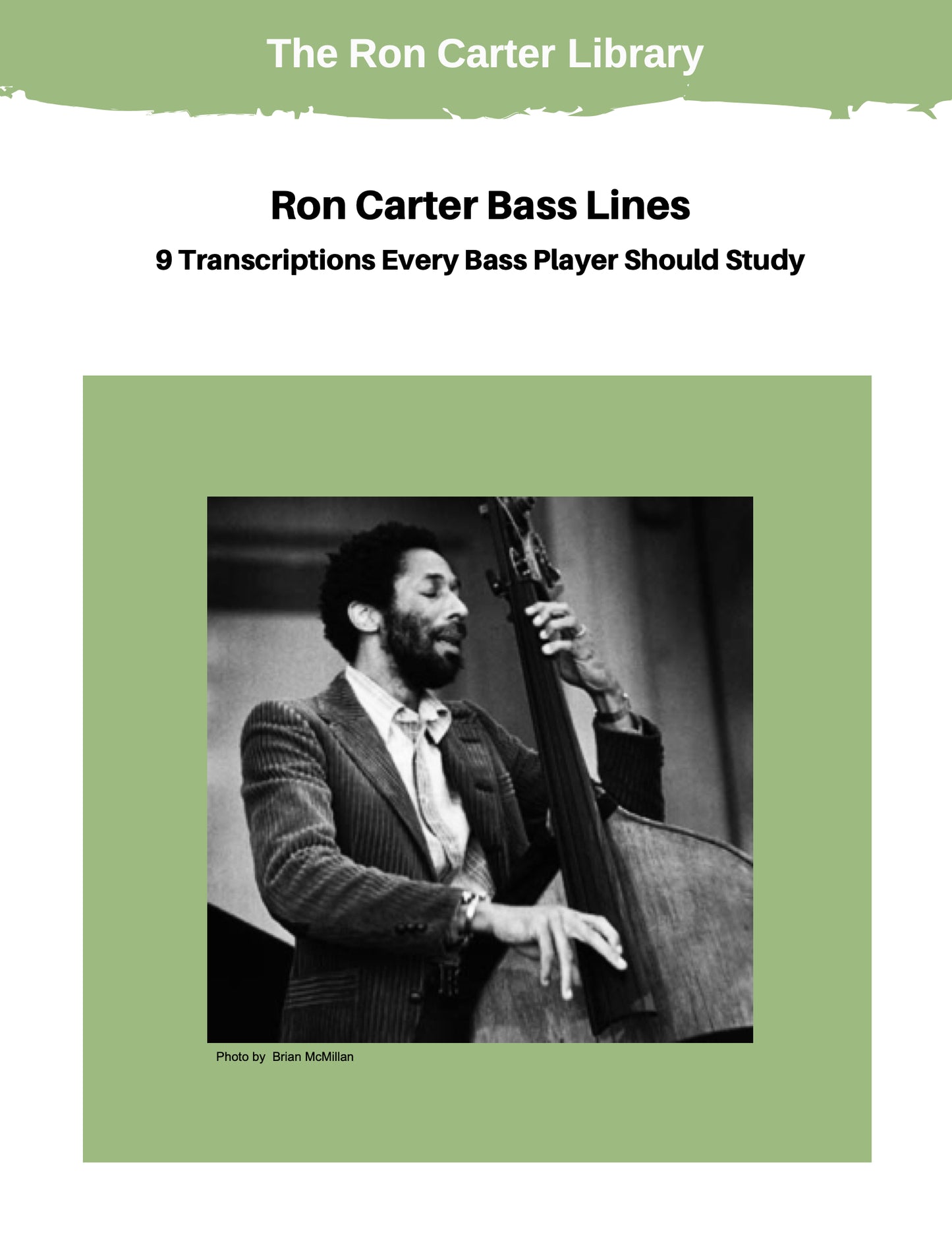 Ron Carter: 9 Transcriptions Every Bass Player Should Study
