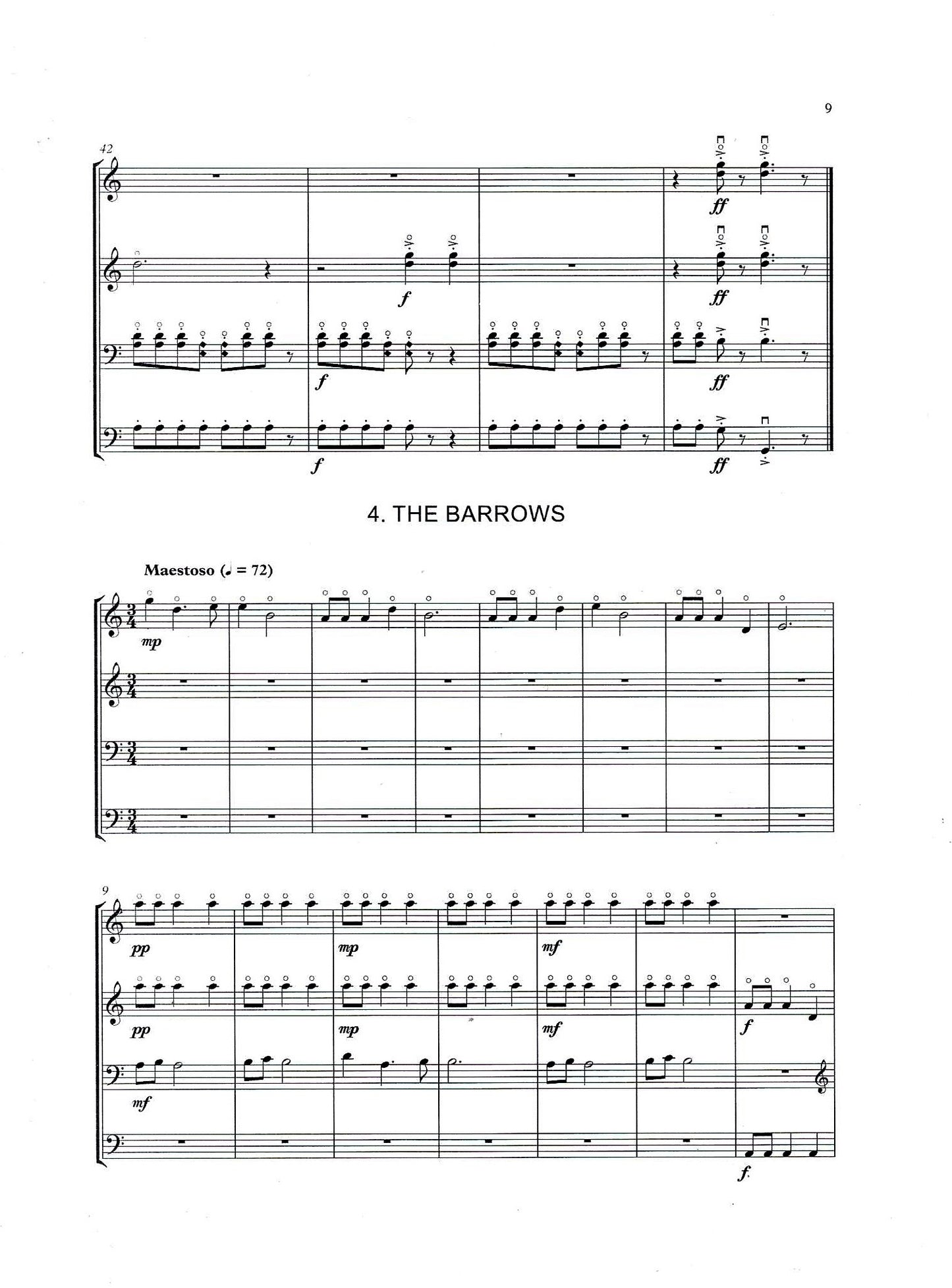 Michael Montgomery: A Celtic Suite for double bass quartet
