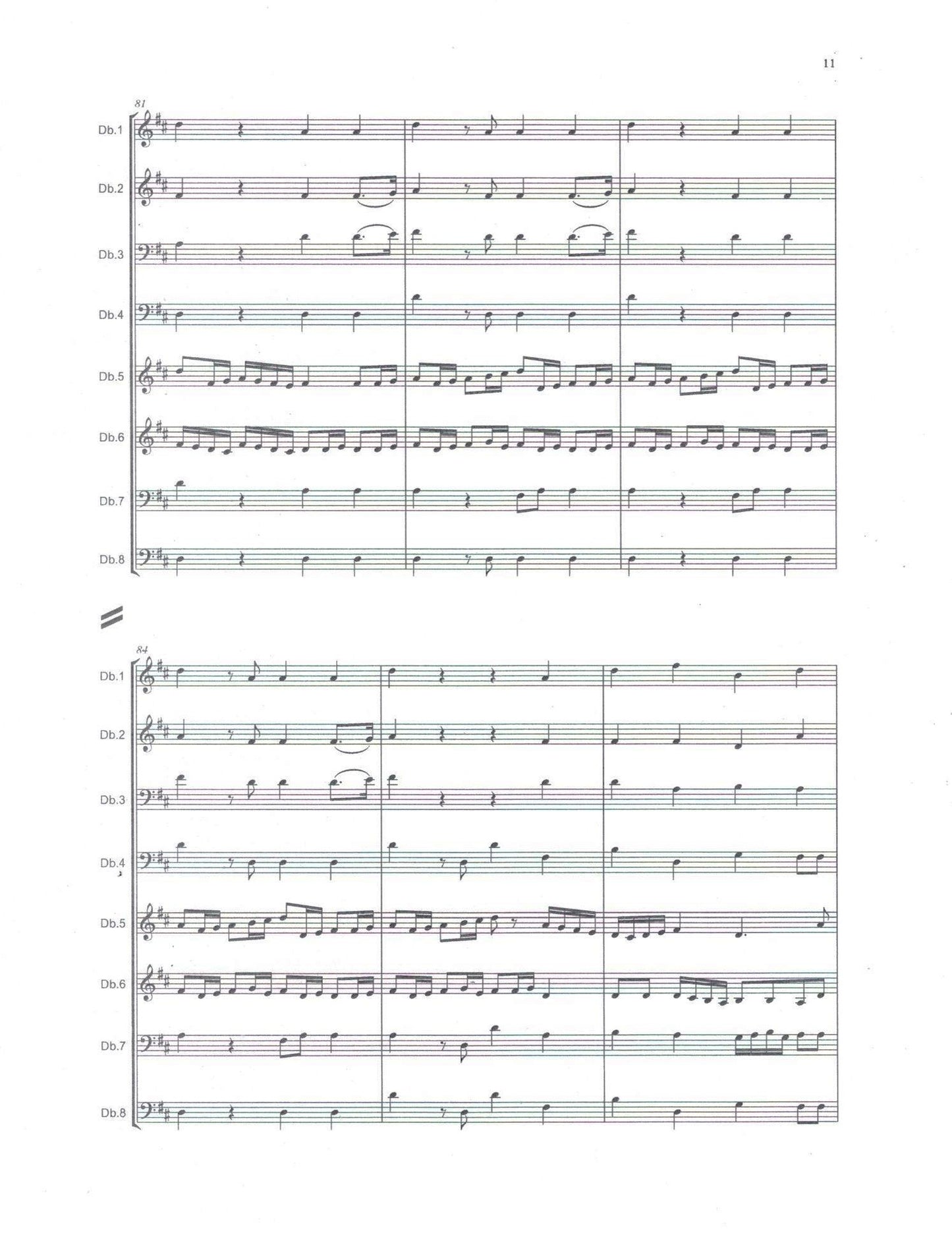 Bass Octets Book 1: Music by Bruckner, Handel & Tallis (arr. by David Heyes)