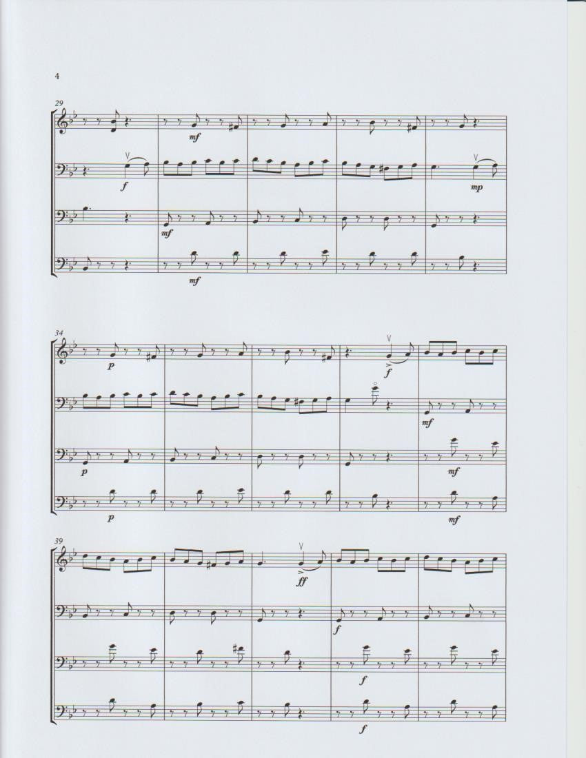 Tony Osborne: Basses Four Book 2 - Three Pieces for double bass quartet