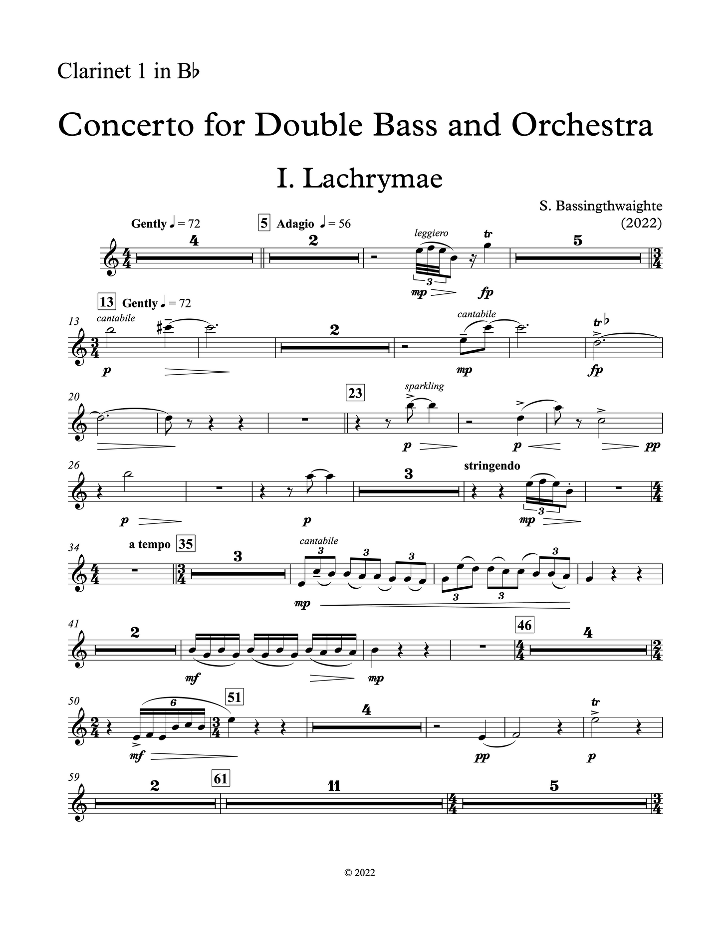 Sarah Bassingthwaighte: Concerto for Double Bass and Orchestra