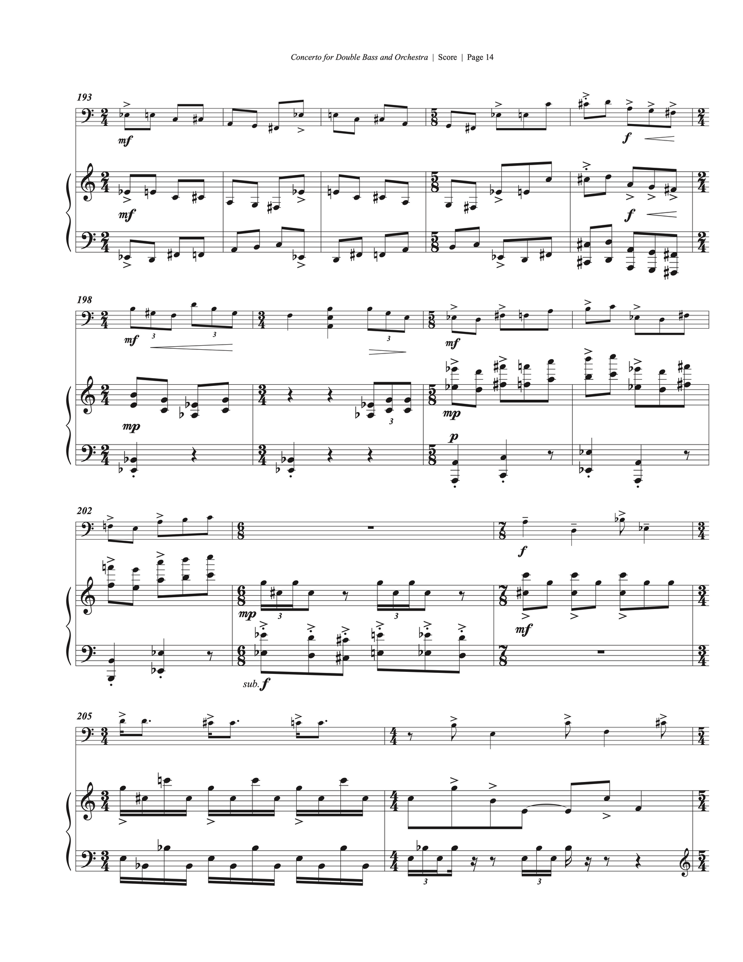 Sarah Bassingthwaighte: Concerto for Double Bass and Orchestra