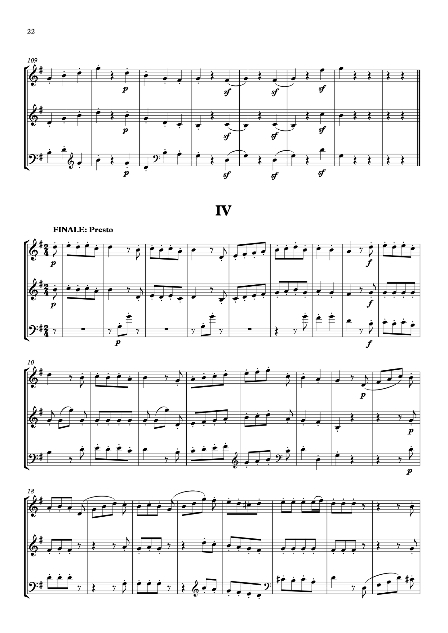 Beethoven: Trio in G major Op.87 for double bass trio (arr. Heyes)