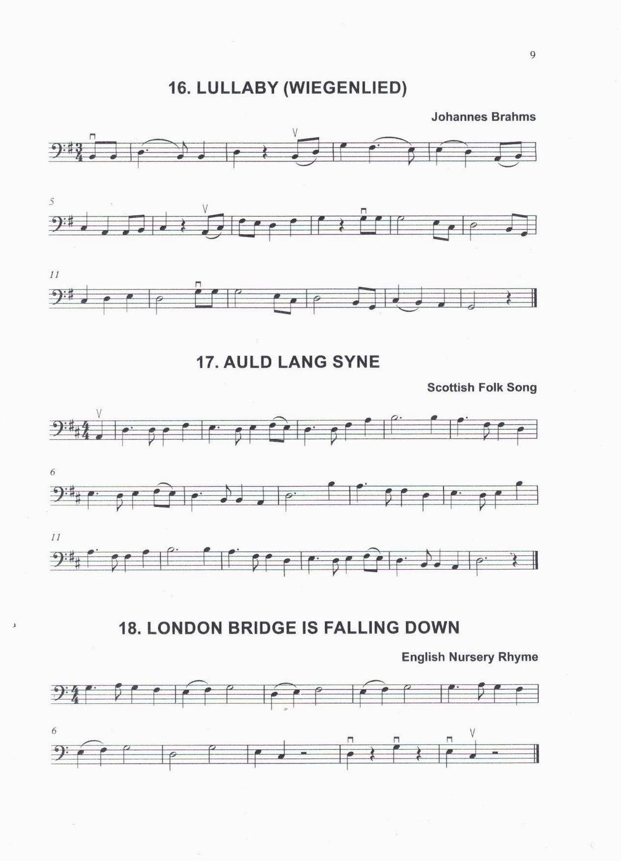Beginner Bass: 50 Melodies in First Position for Double Bass (arr. by David Heyes)