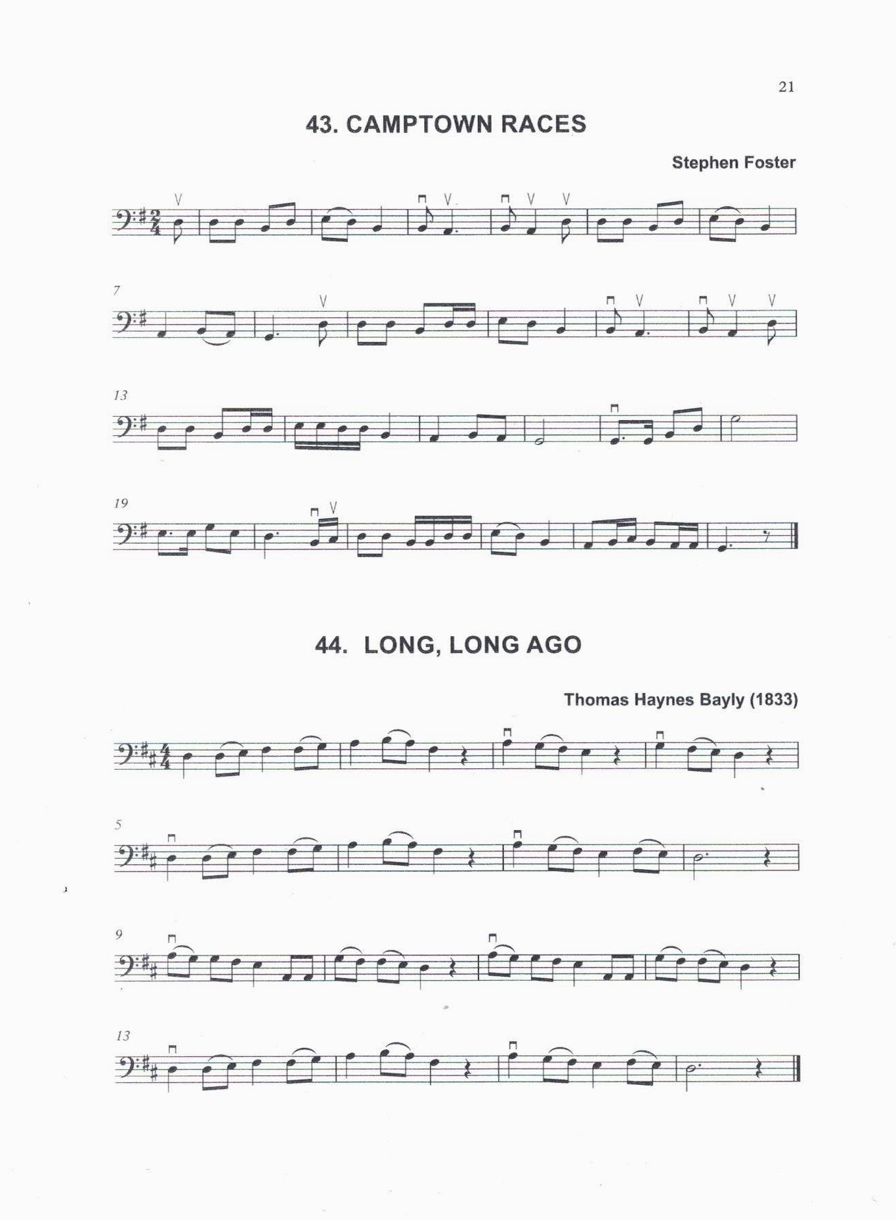 Beginner Bass: 50 Melodies in First Position for Double Bass (arr. by David Heyes)