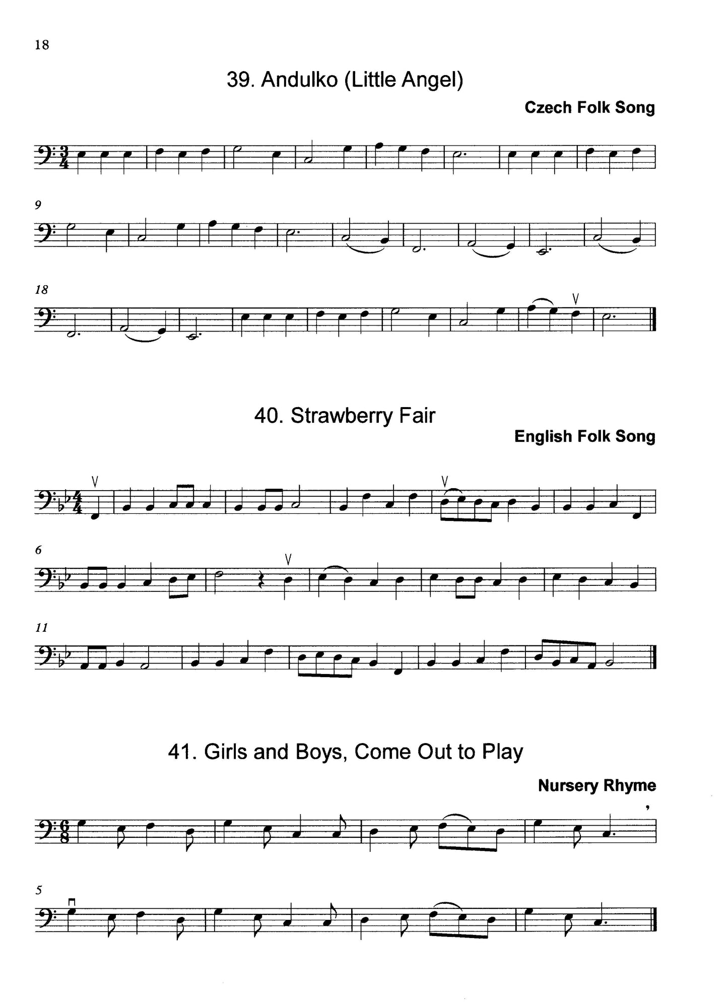 Beginner Bass 2: 50 Melodies in Half Position for Double Bass (arr. Heyes)