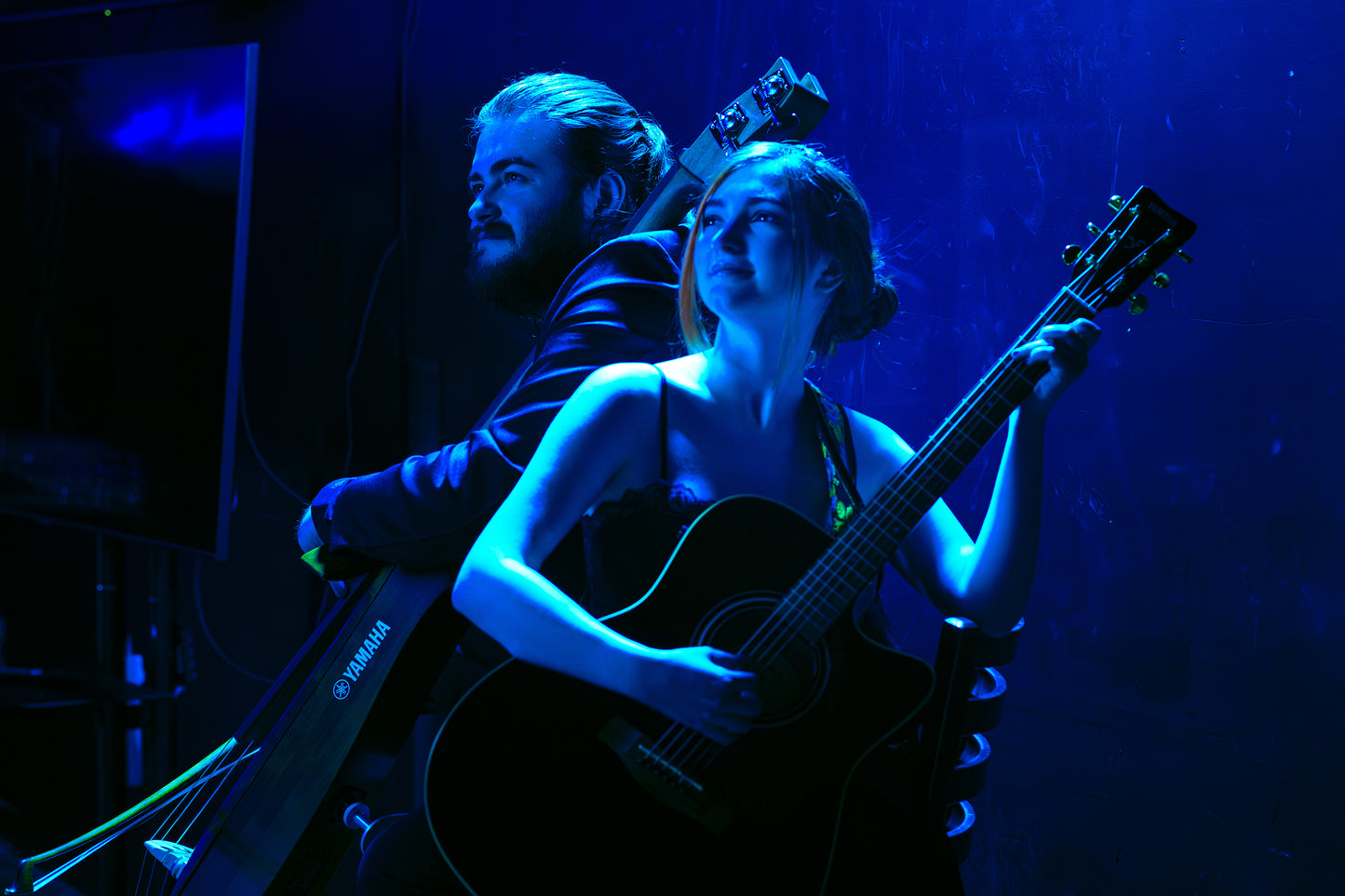 Blake Hilley: Blue Moods for double bass, voice, and guitar