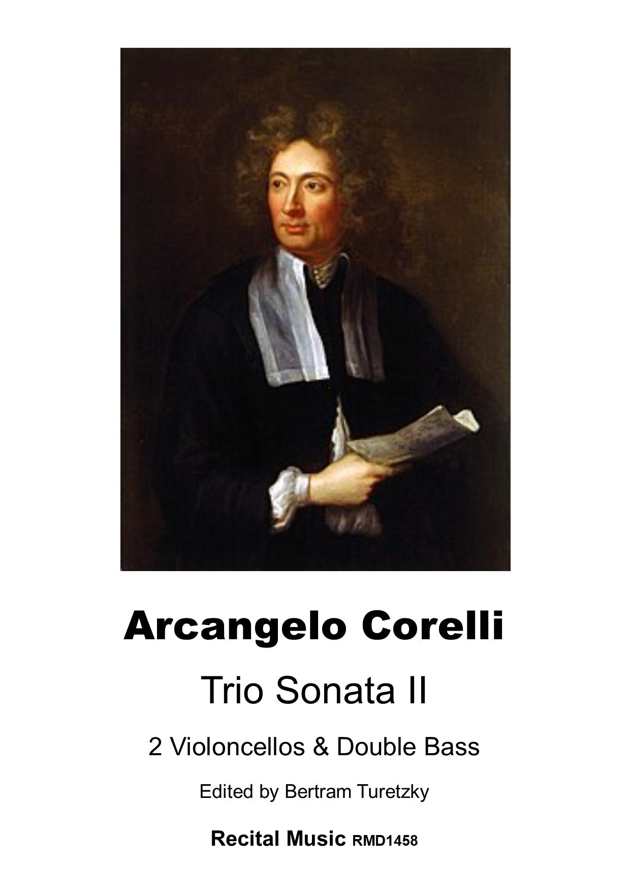 A. Corelli: Trio II for 2 violoncellos & double bass (ed. Bertram Turetzky)