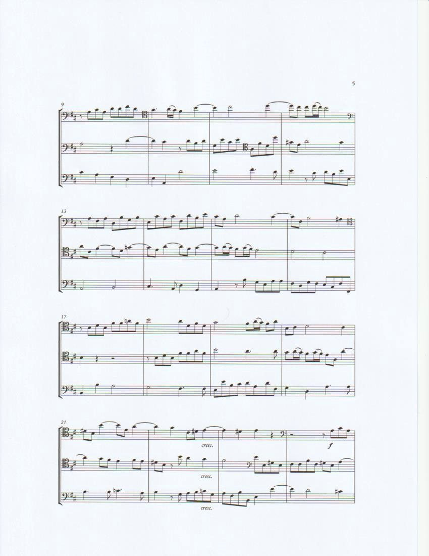 A. Corelli: Trio II for 2 violoncellos & double bass (ed. Bertram Turetzky)