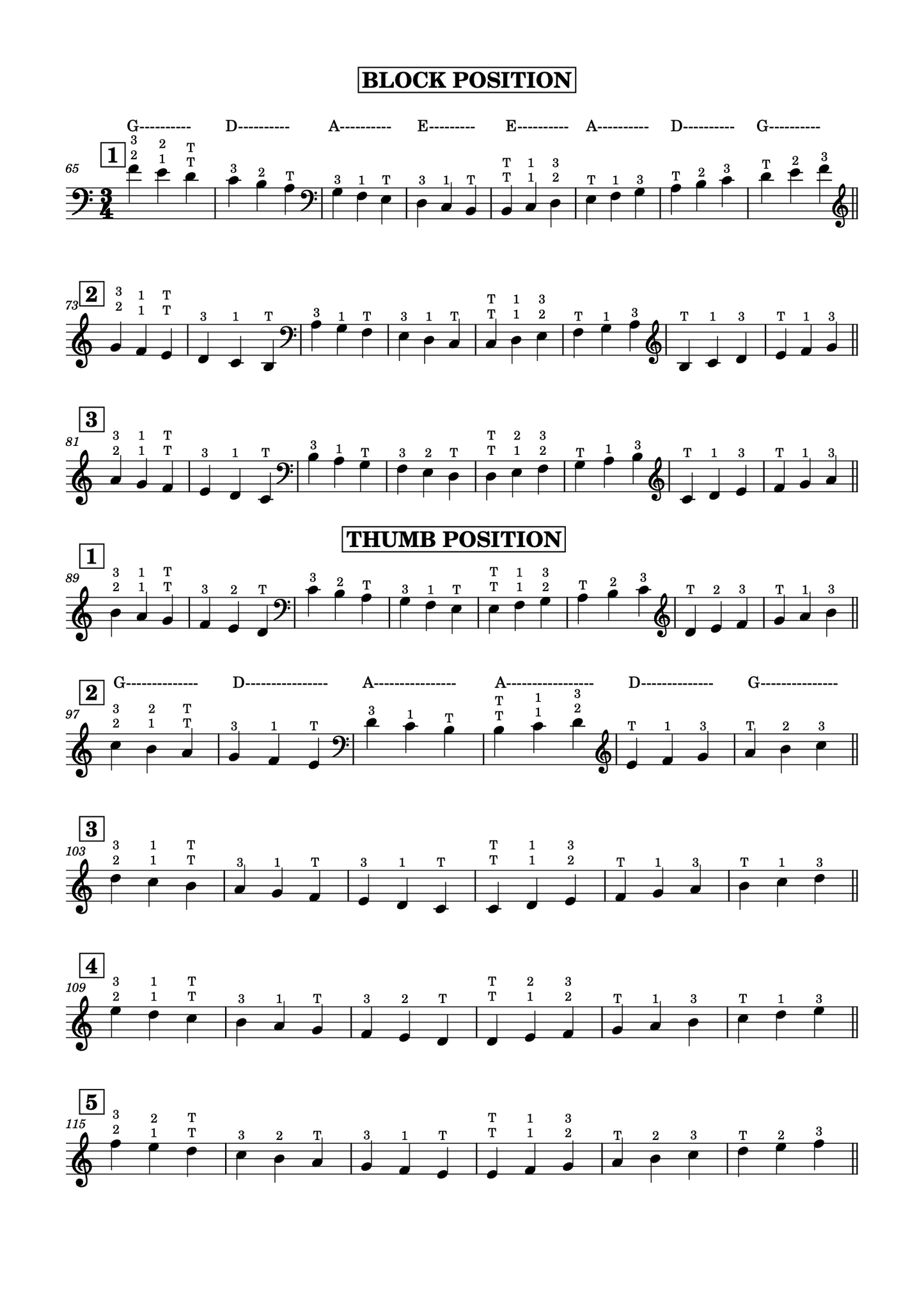 Phillip Powell: Diatonic Position Studies for double bass
