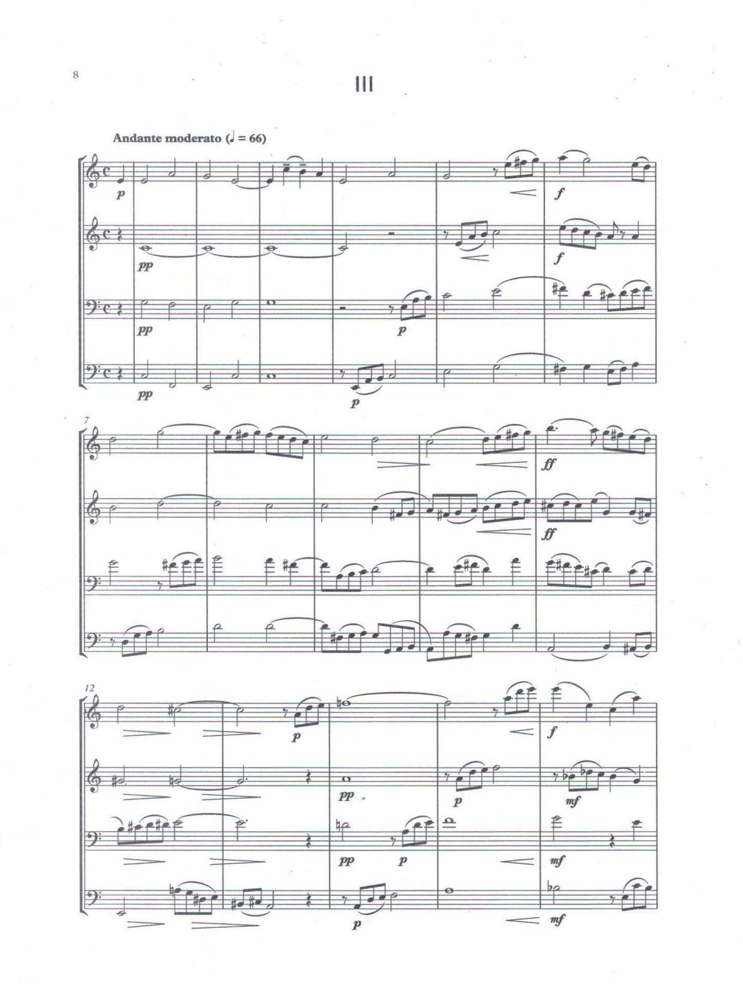Th.A. Findeisen: Quartet Suite Op.26 for double bass quartet (ed. by David Heyes)