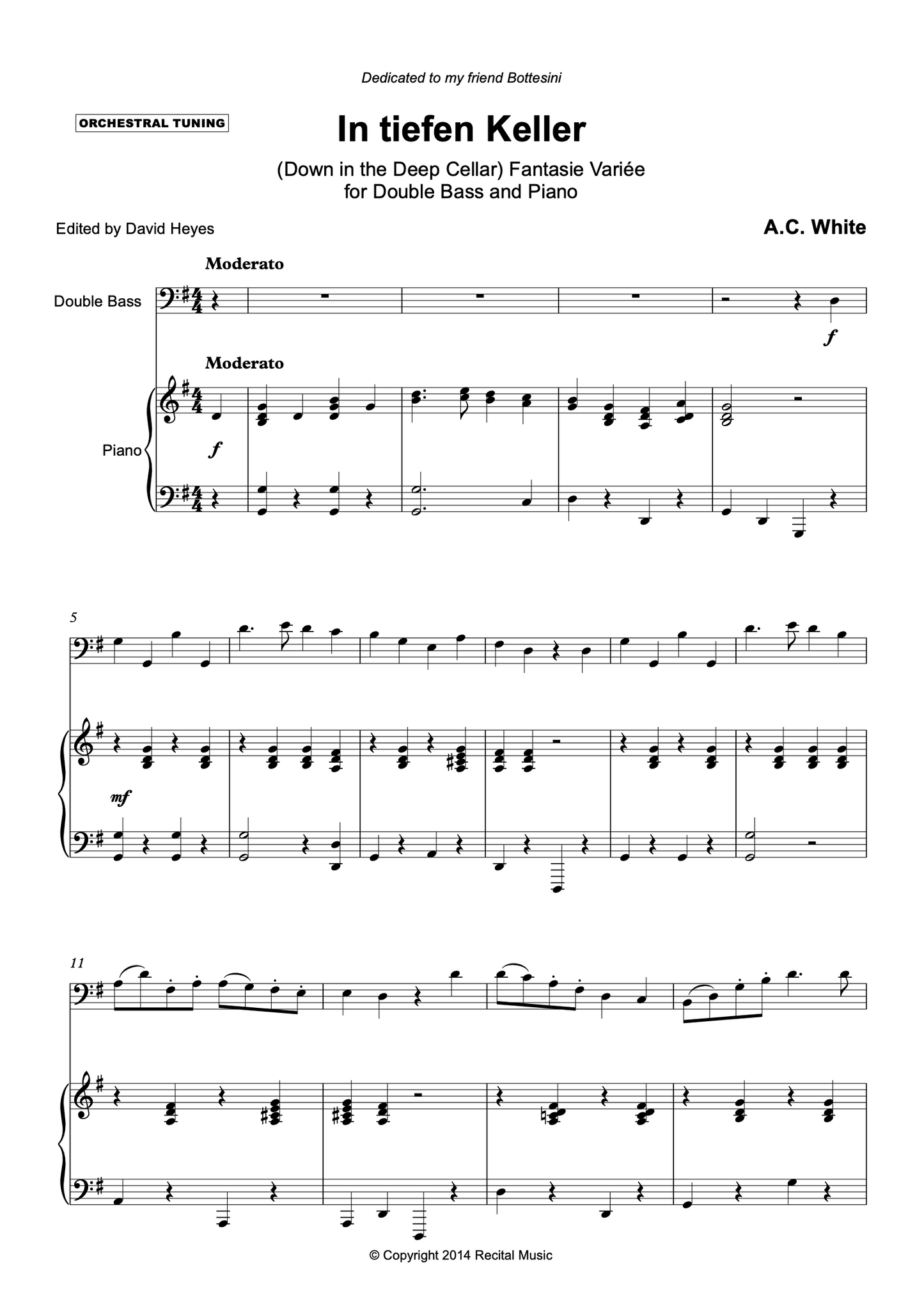 Heritage Series Book 3 for double bass & piano (ed. David Heyes)