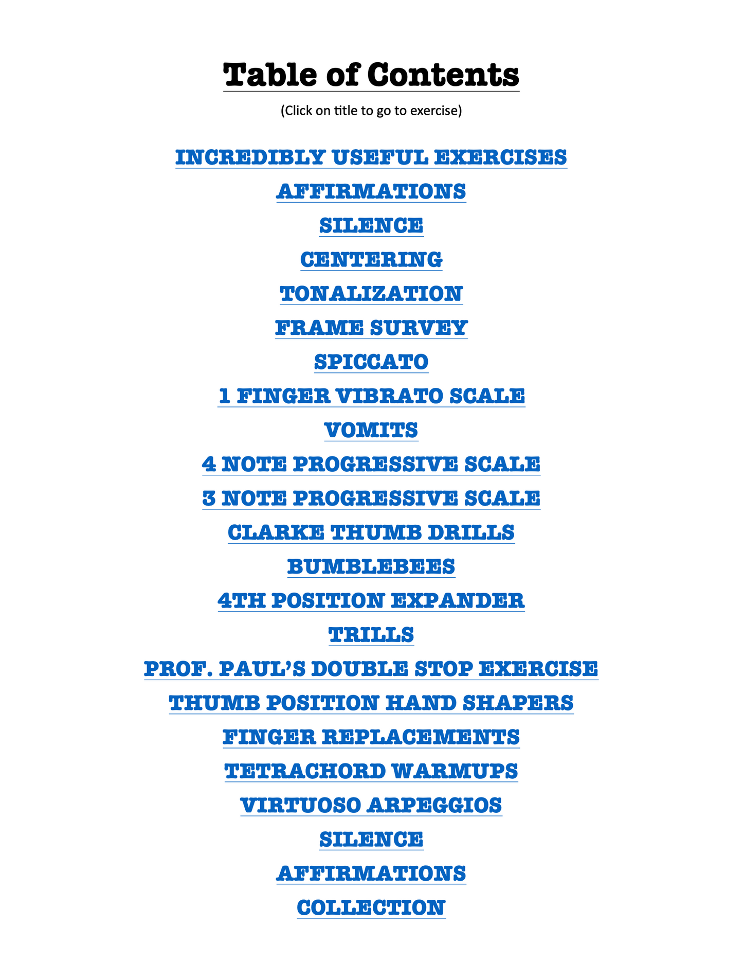 Incredibly Useful Exercises for Double Bass, Vol. 3, Hand Shaping, Precision