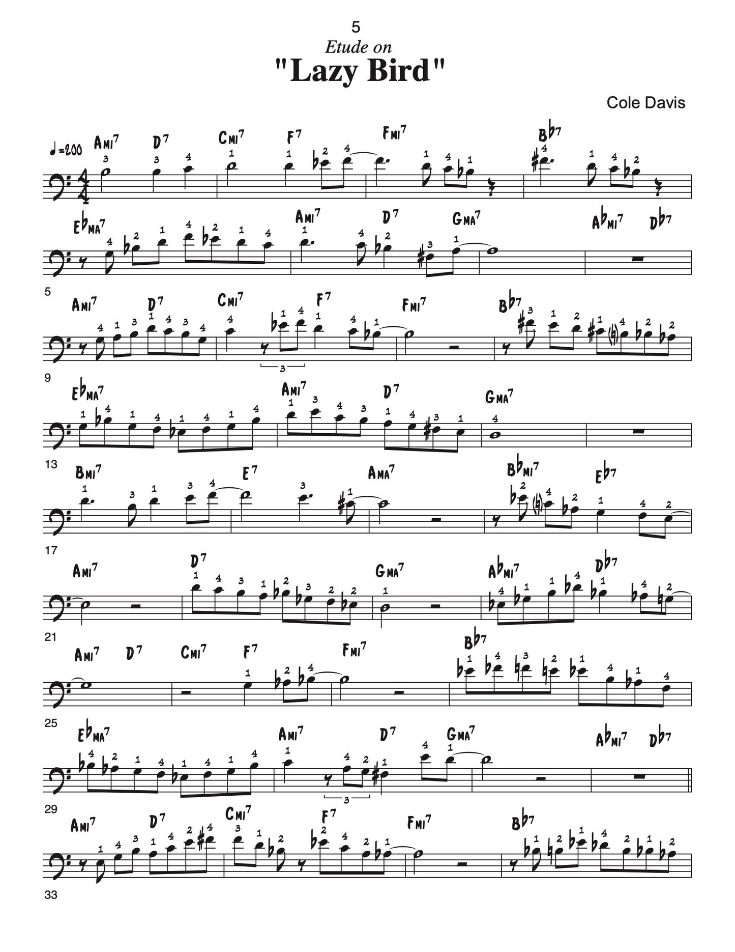 The Cole Davis Etude Collection