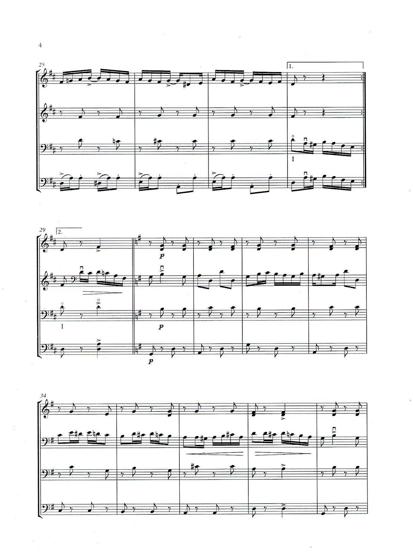 Adolf Lotter: The Ragtime Bass Player for double bass quartet (arr. David Heyes)