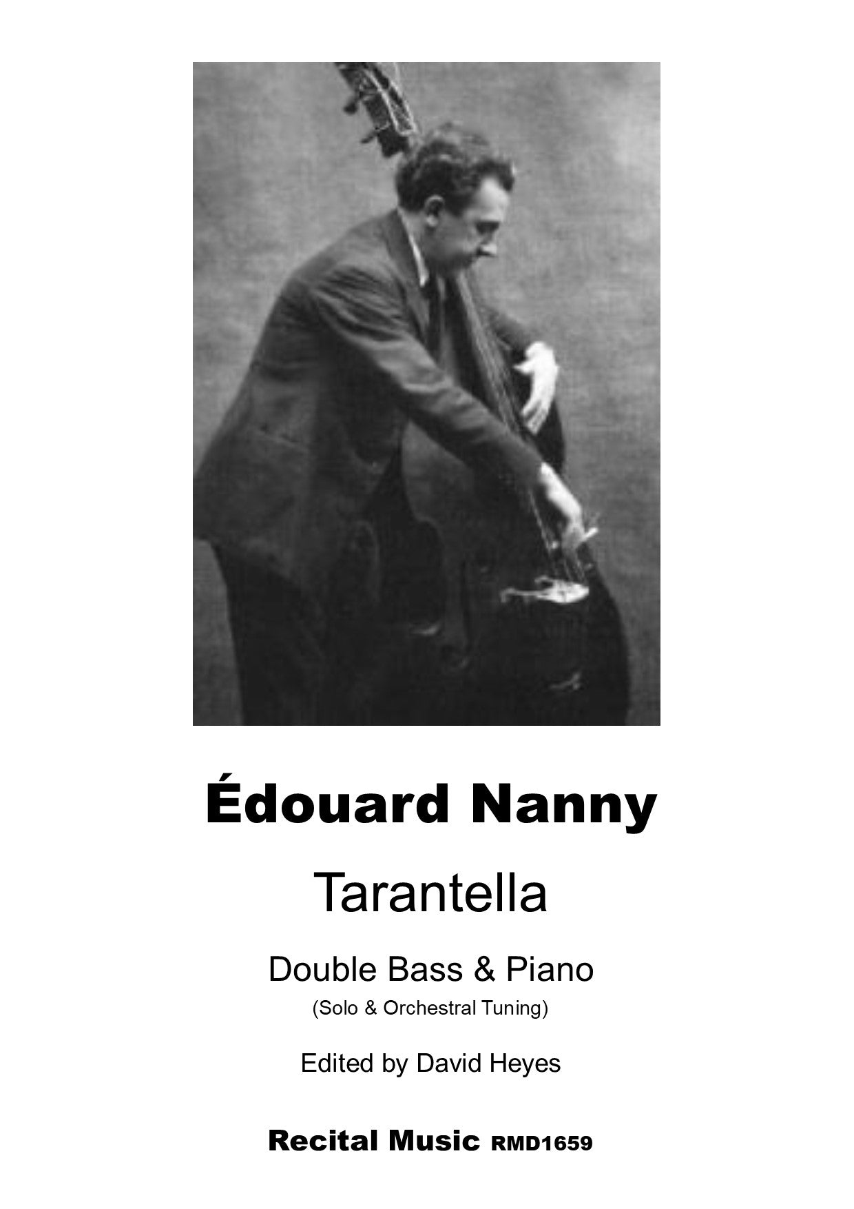 Édouard Nanny: Tarantella for double bass & piano (ed. David Heyes)