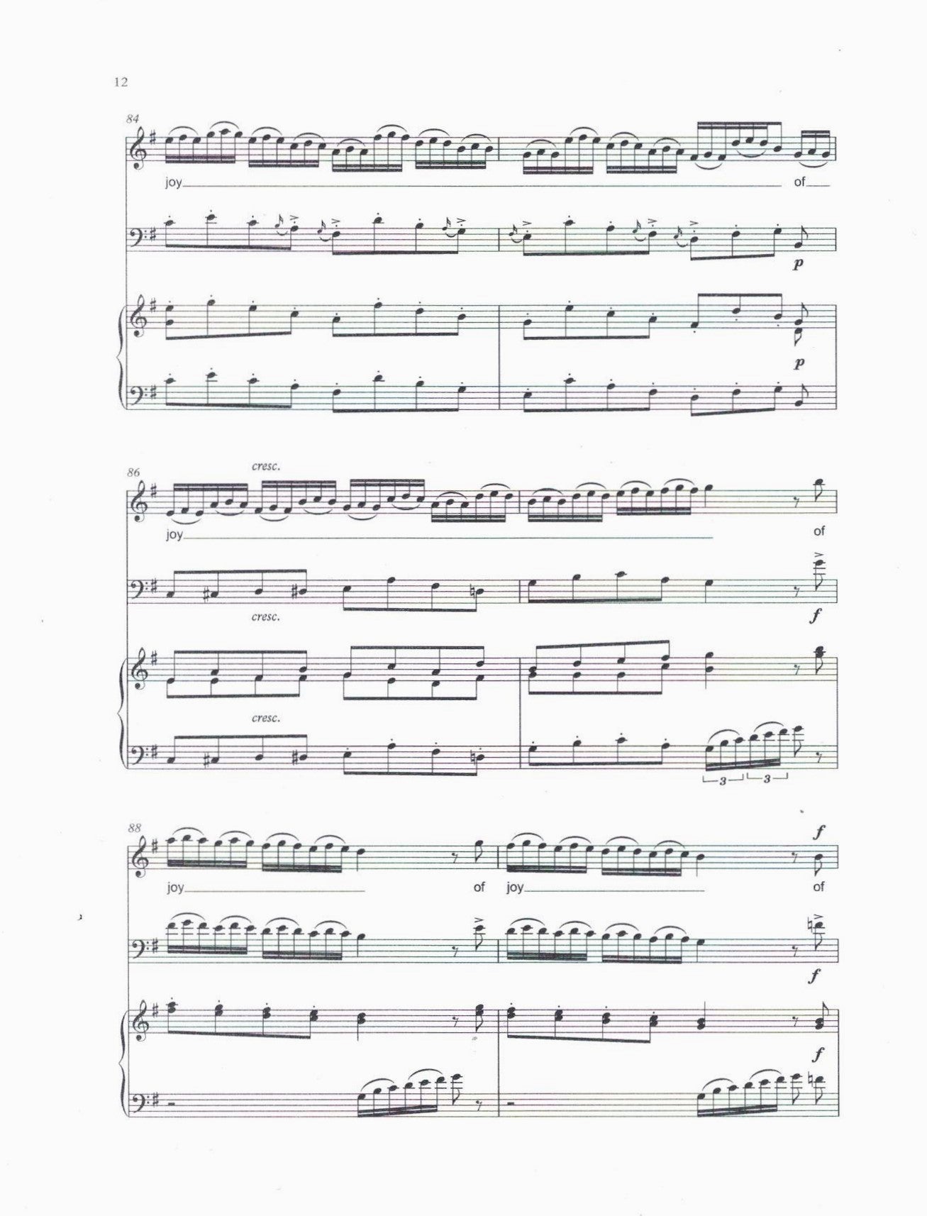 Vincent Novello: Thy Mighty Power for soprano, double bass & piano