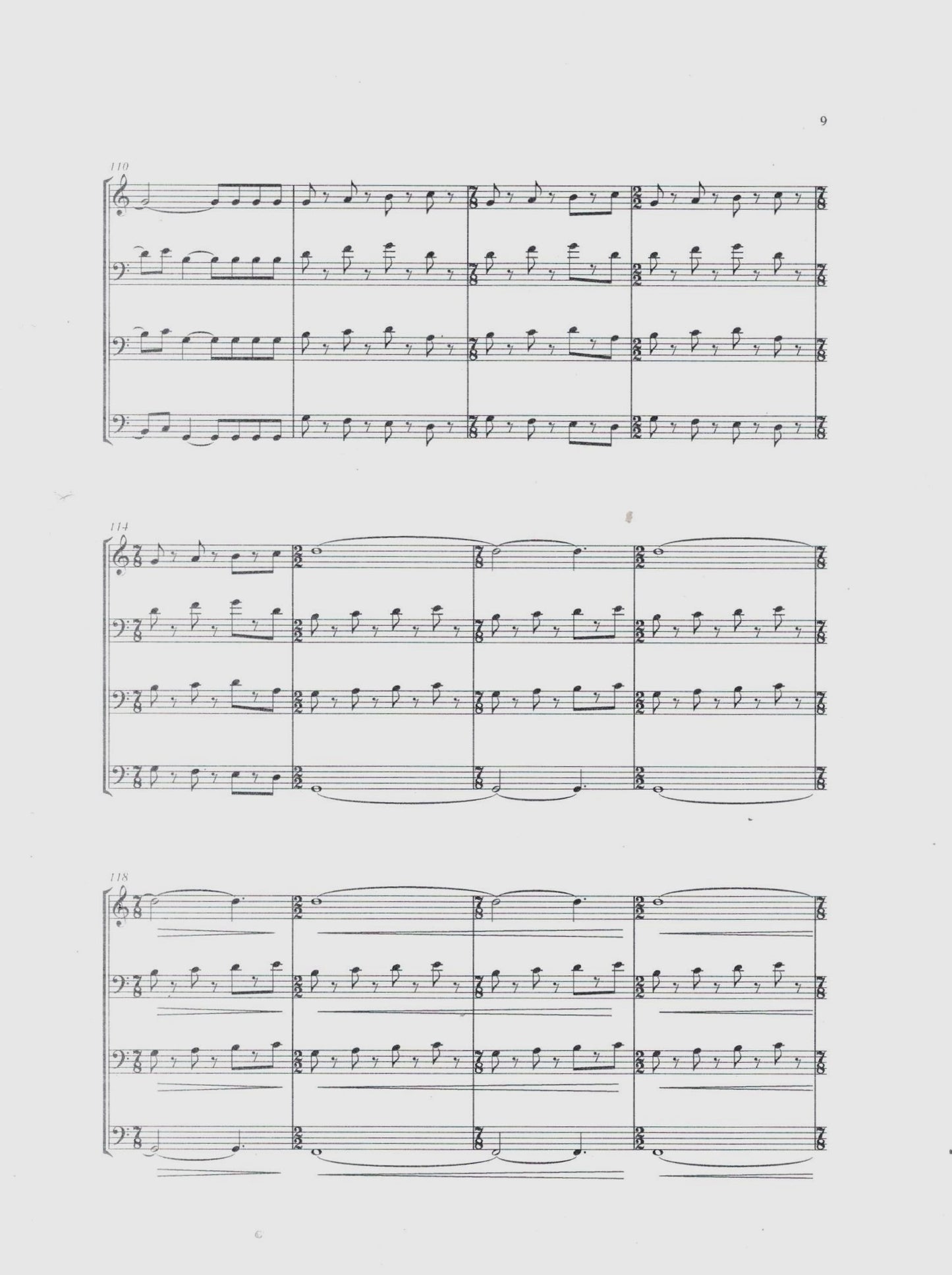 Tony Osborne: Basses Four Book 1 for double bass quartet